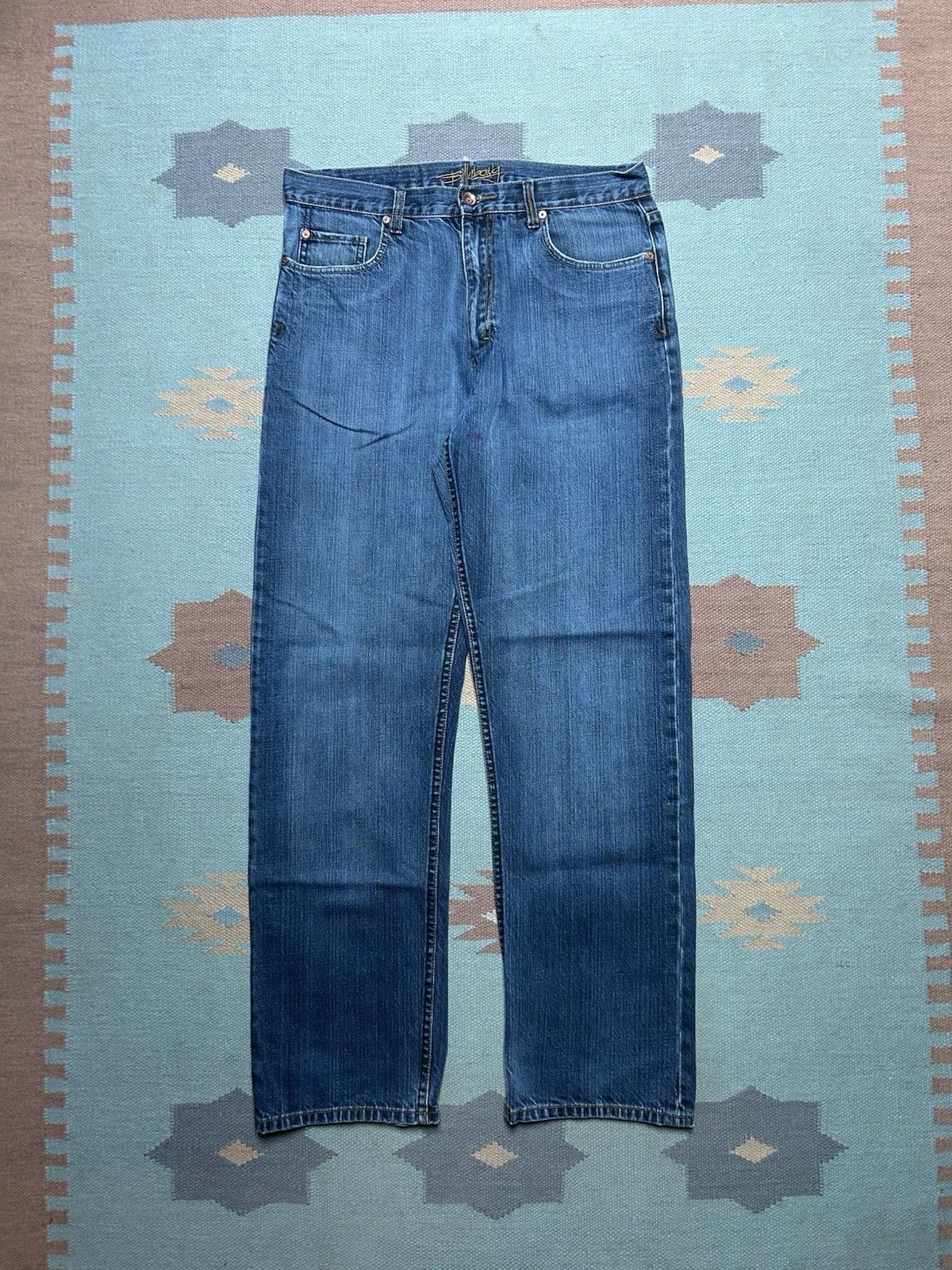 Vintage Vtg y2k billabong jeans straight fade surf skate baggy 32x31 Size US 32 / EU 48 - 1 Thumbnail