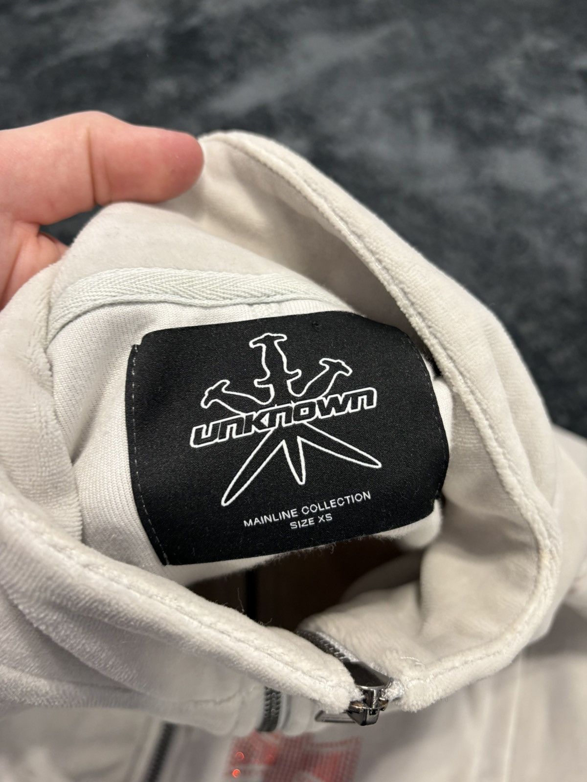 Unknown London Unknown London Y2K Cross Velour Zip Size US S / EU 44-46 / 1 - 6 Thumbnail