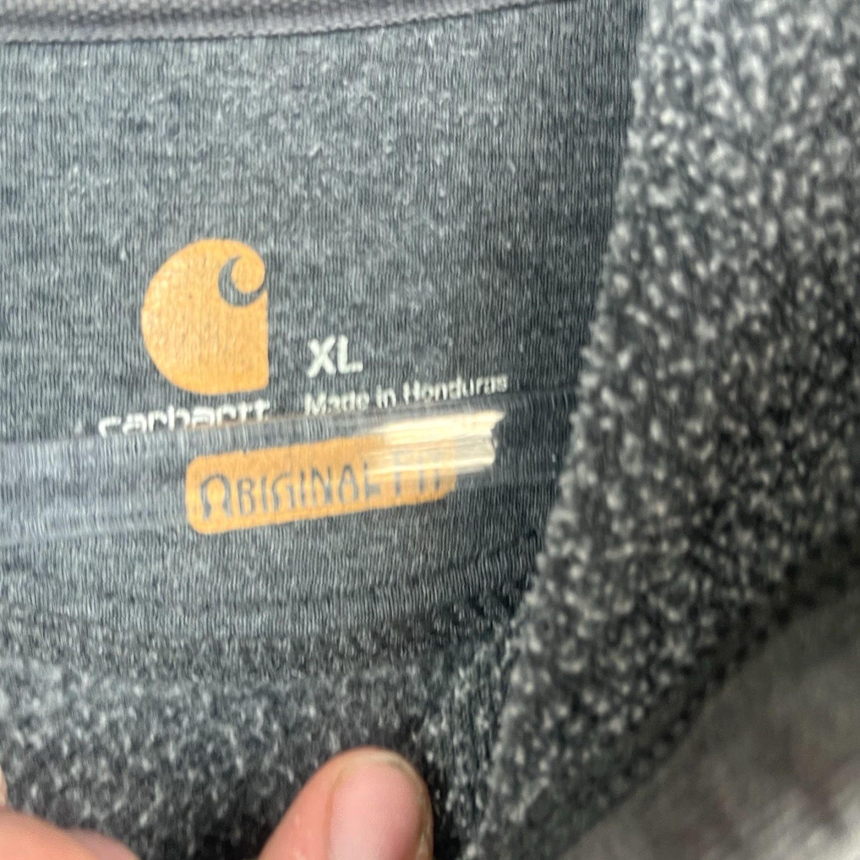 Carhartt Carhartt Hoodie Mens Pullover Hoodie Sweatshirt Distinctive Logo Gray XL Size US XL / EU 56 / 4 - 4 Thumbnail