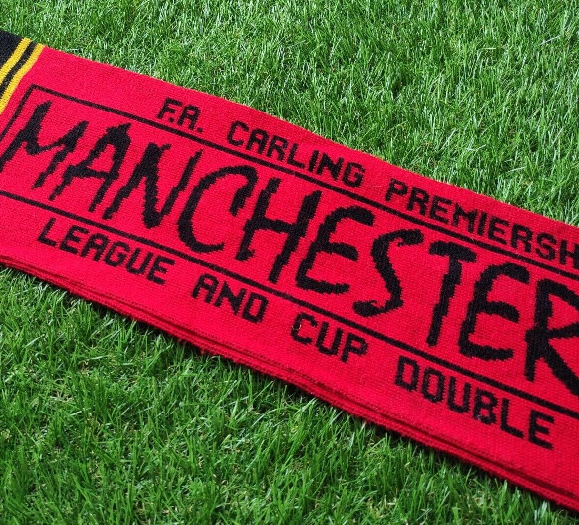 Other MANCHESTER UNITED LEAGUE AND CUP DOUBLE WINNERS 1994 SCARF Size ONE SIZE - 5 Thumbnail