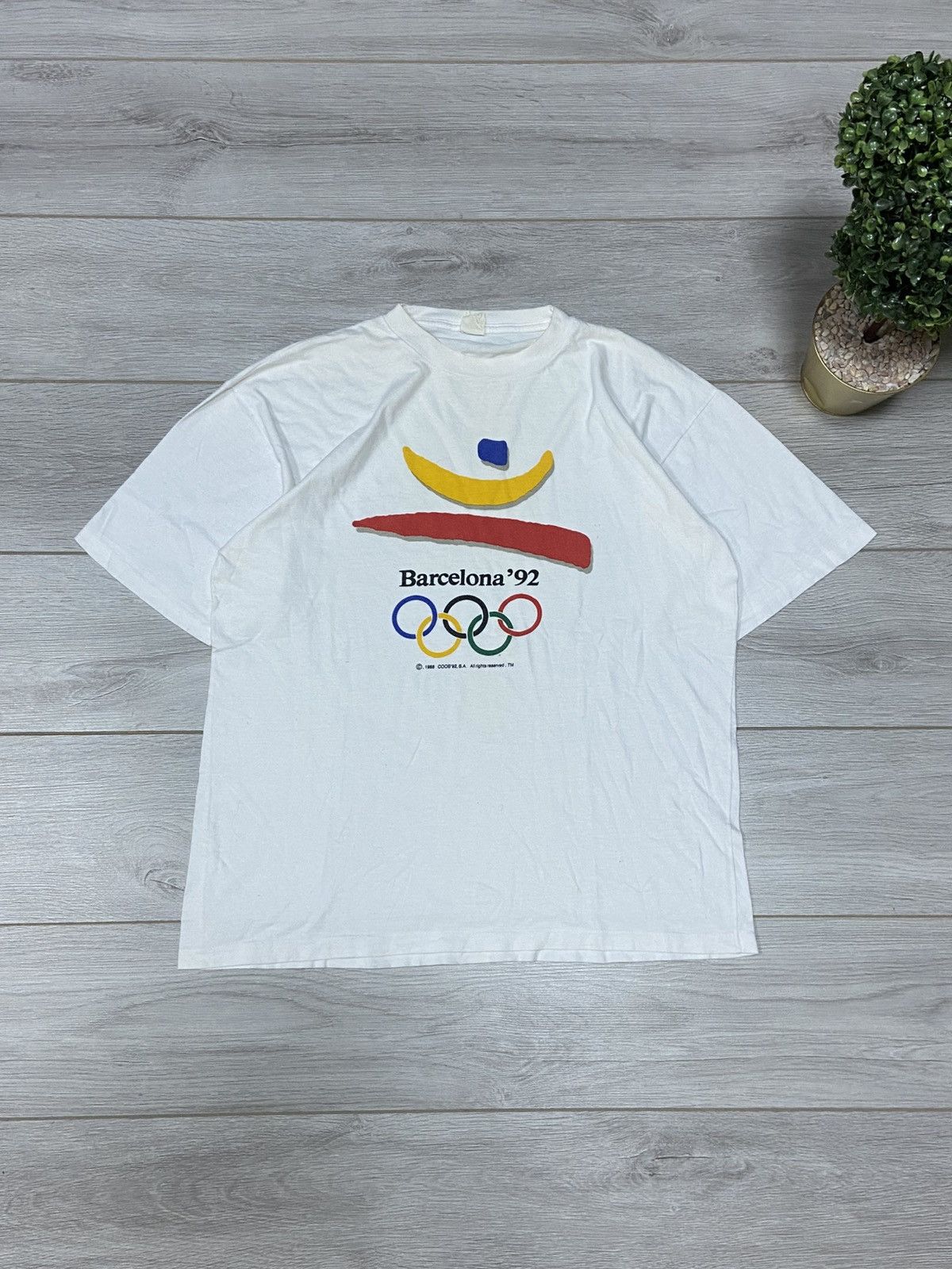 USA Olympics × Vintage Barcelona 1988 92 Olympic vintage single stitch t-shirt Size US XXL / EU 58 / 5 - 1 Thumbnail
