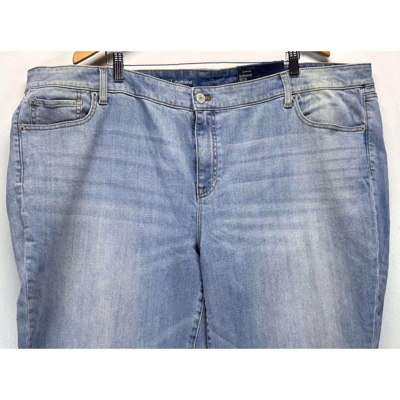 Talbots Talbots Flawless Girlfriend Jeans 24W Plus Relaxed Ankle Blue Denim Women Pockets Stretch Womens Size 42" / US 20 - 2 Thumbnail