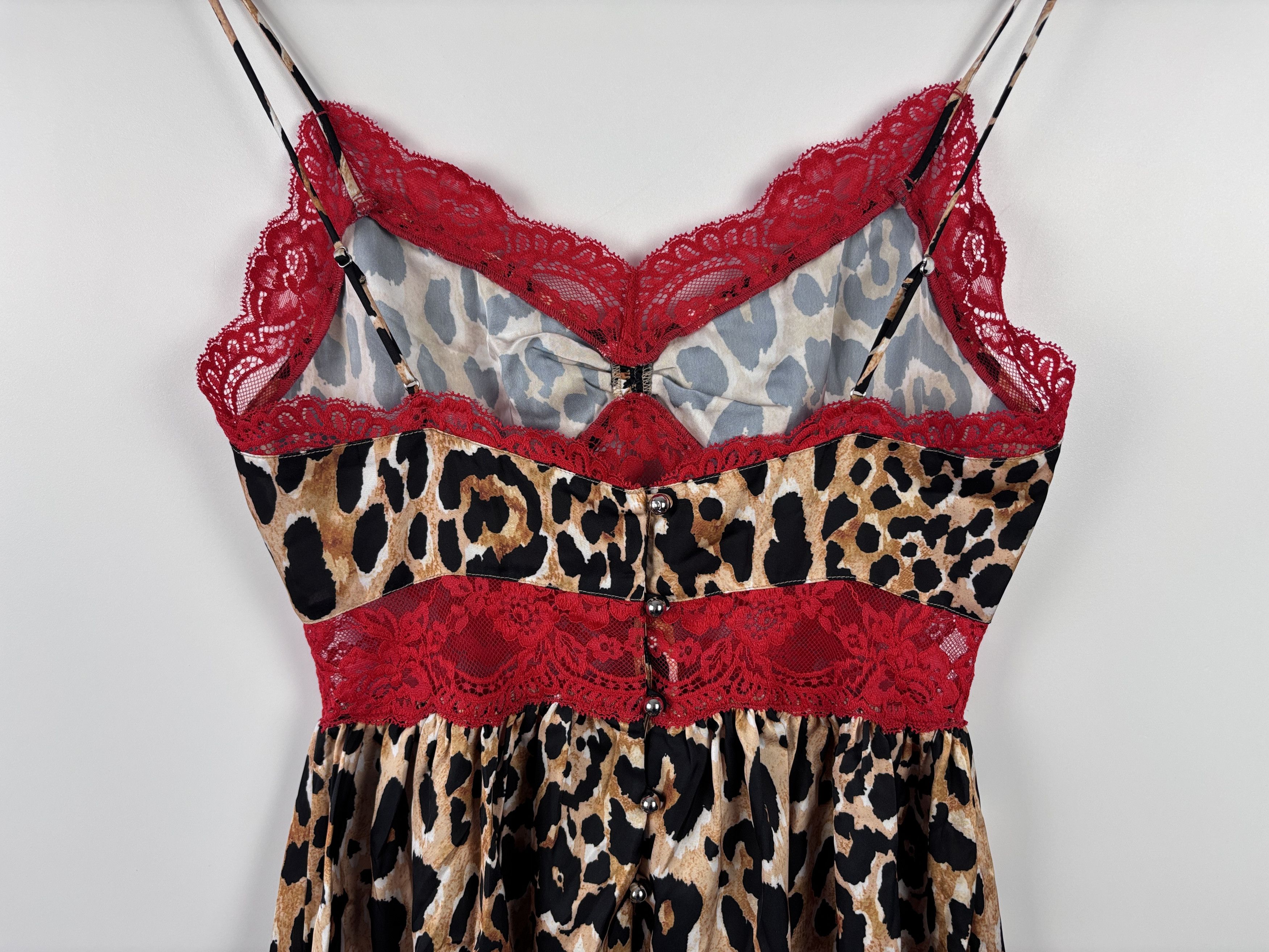 H&M × Paco Rabanne Paco Rabanne x H&M Leopard Mini Lace Dress Multicolor XXS Size XXS / US 00 / IT 34 - 7 Thumbnail