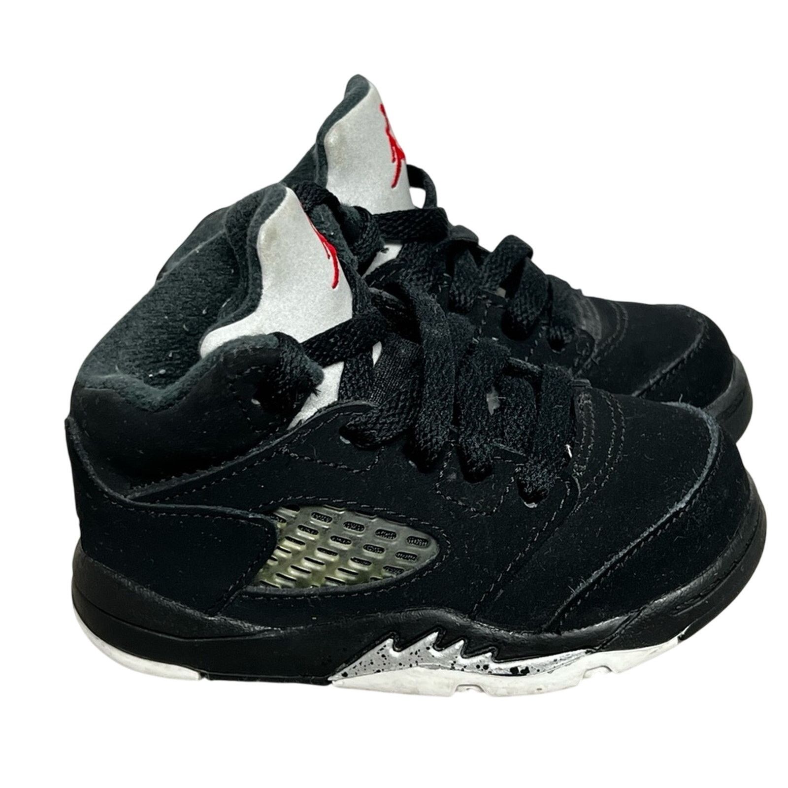 Jordan Brand Nike Air Jordan Retro Metallic SIZE 5C Black Fire Toddler Size US 4 / IT 34 - 2 Thumbnail