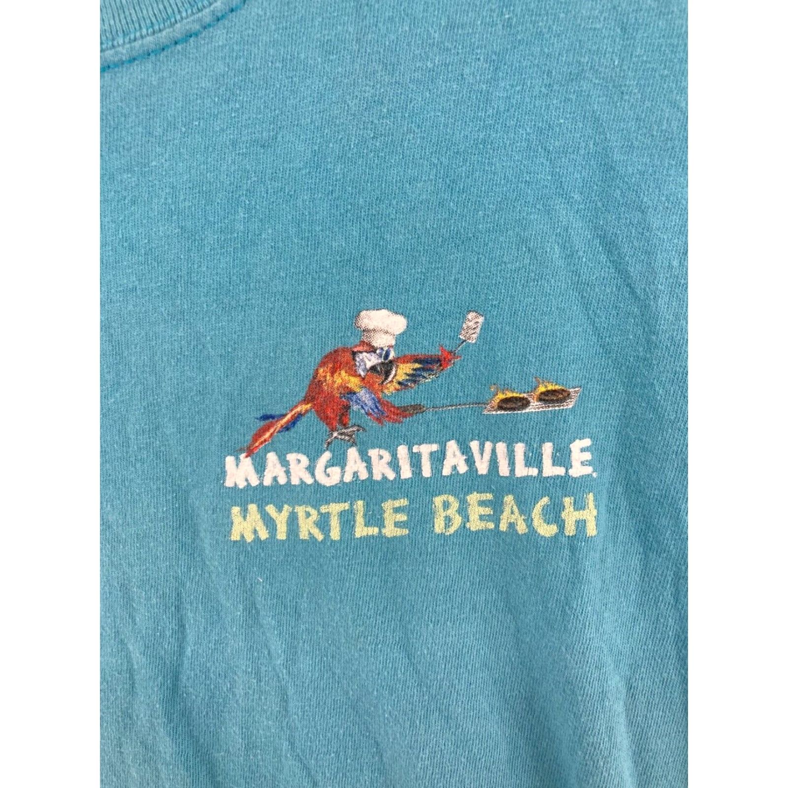 Vintage Margaritaville Mens TShirt Small Blue Myrtle Beach The Chill Grill Shirt Adult Small Blue Margaritaville Beach 80s? Size US S / EU 44-46 / 1 - 5 Thumbnail