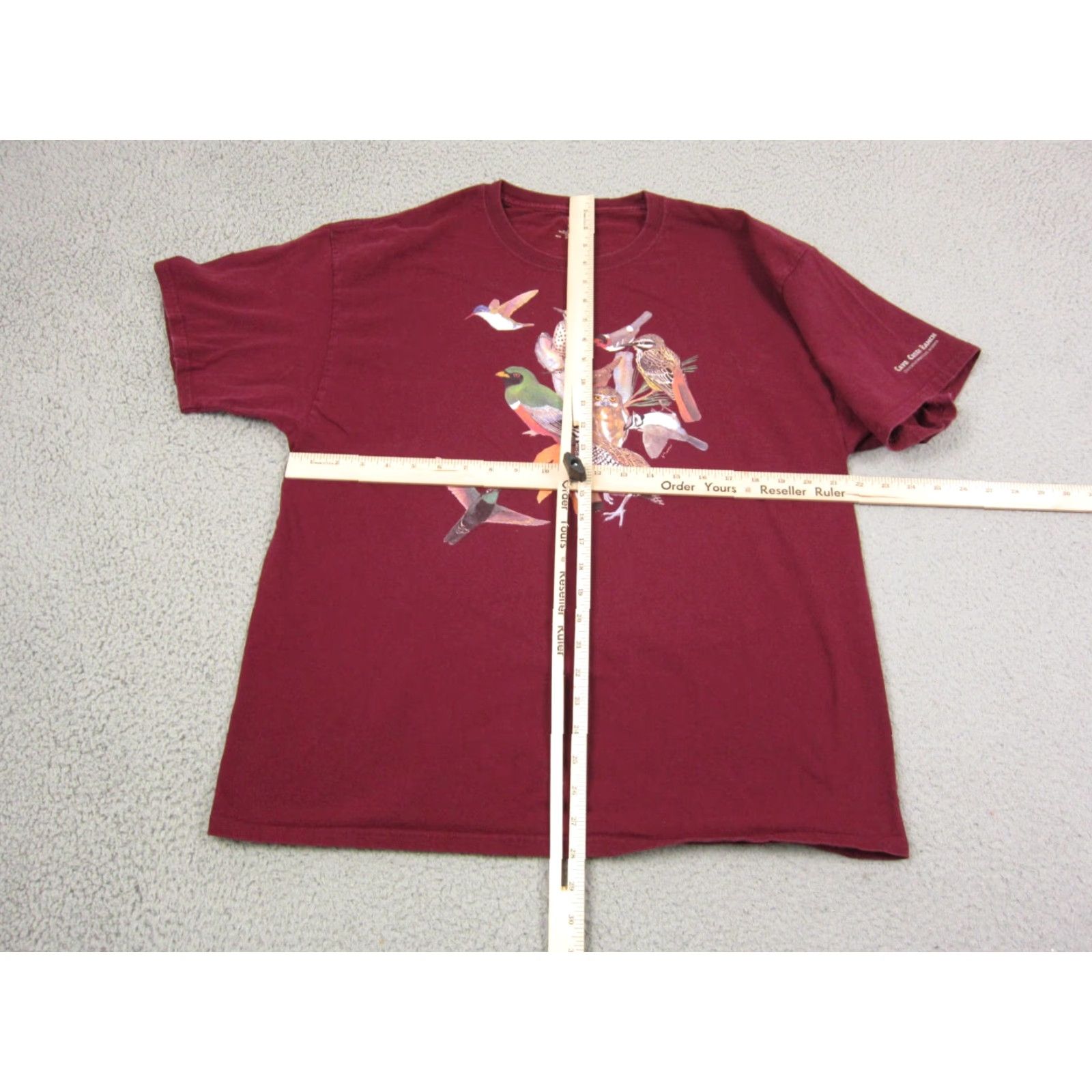 Hanes VINTAGE Hanes Shirt Mens XL Red Birds Crew Neck Short Sleeve T-Shirt 80s Classic School Leisure Collection Size US XL / EU 56 / 4 - 6 Thumbnail