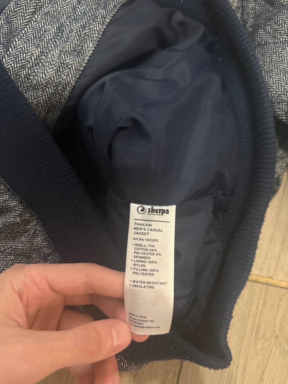 Other Sherpa Outdoor mens jacket overcoat Size L Regular Blue/Gray Size US L / EU 52-54 / 3 - 5 Thumbnail