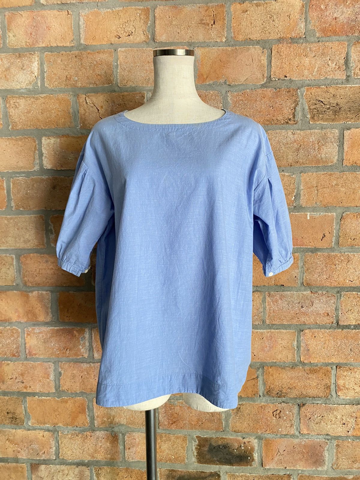 45rpm 45rpm Women Casual Light Blue Puff Sleeve Top Size L / US 10 / IT 46 - 15 Thumbnail