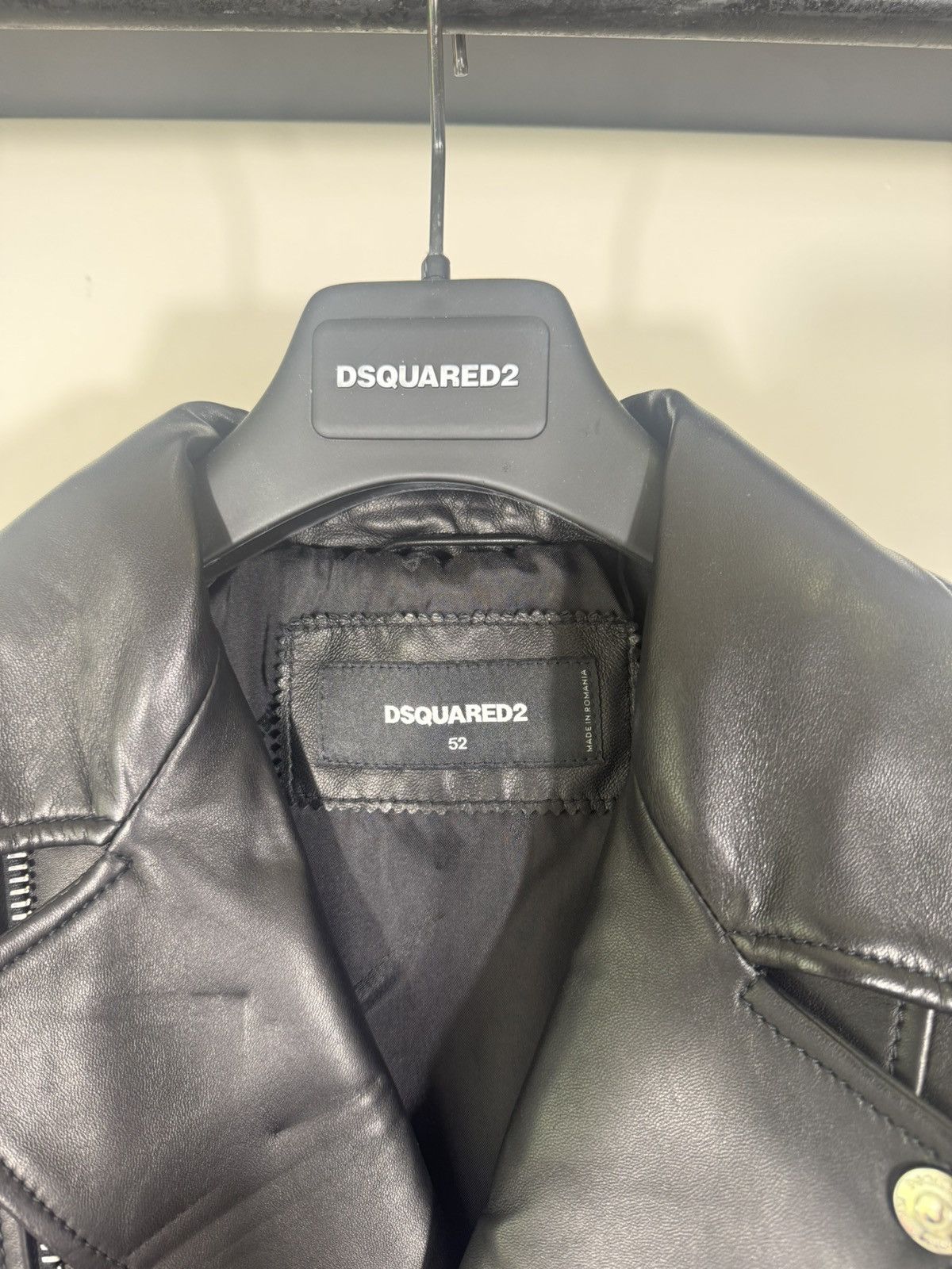 Dsquared2 Dsquared2 leather moto quilted biker jacket Size US L / EU 52-54 / 3 - 4 Thumbnail