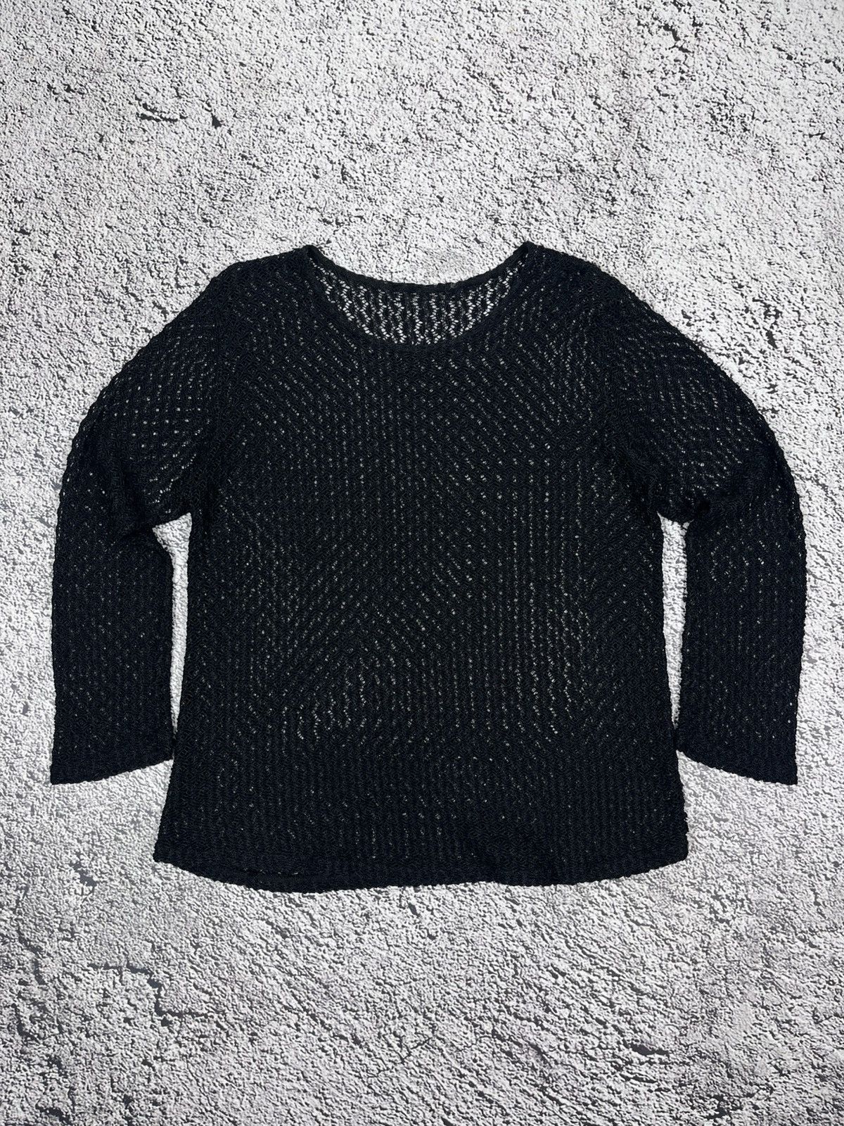 Japanese Brand Vintage Gothic Mesh LongSleeve Top AvantGarde size M Size M / US 6-8 / IT 42-44 - 1 Thumbnail