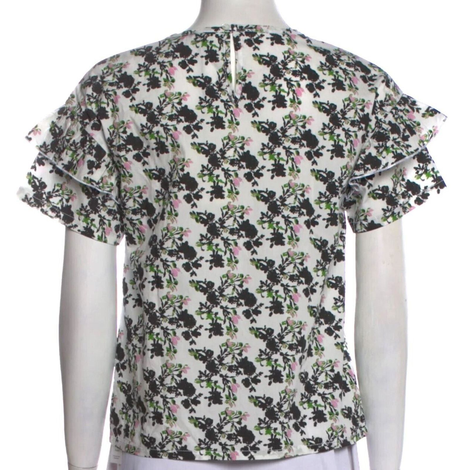 Philosophy di Lorenzo Serafini PHILOSOPHY DI LORENZO SERAFINI Floral Print Cotton Blouse S Size S / US 4 / IT 40 - 3 Thumbnail