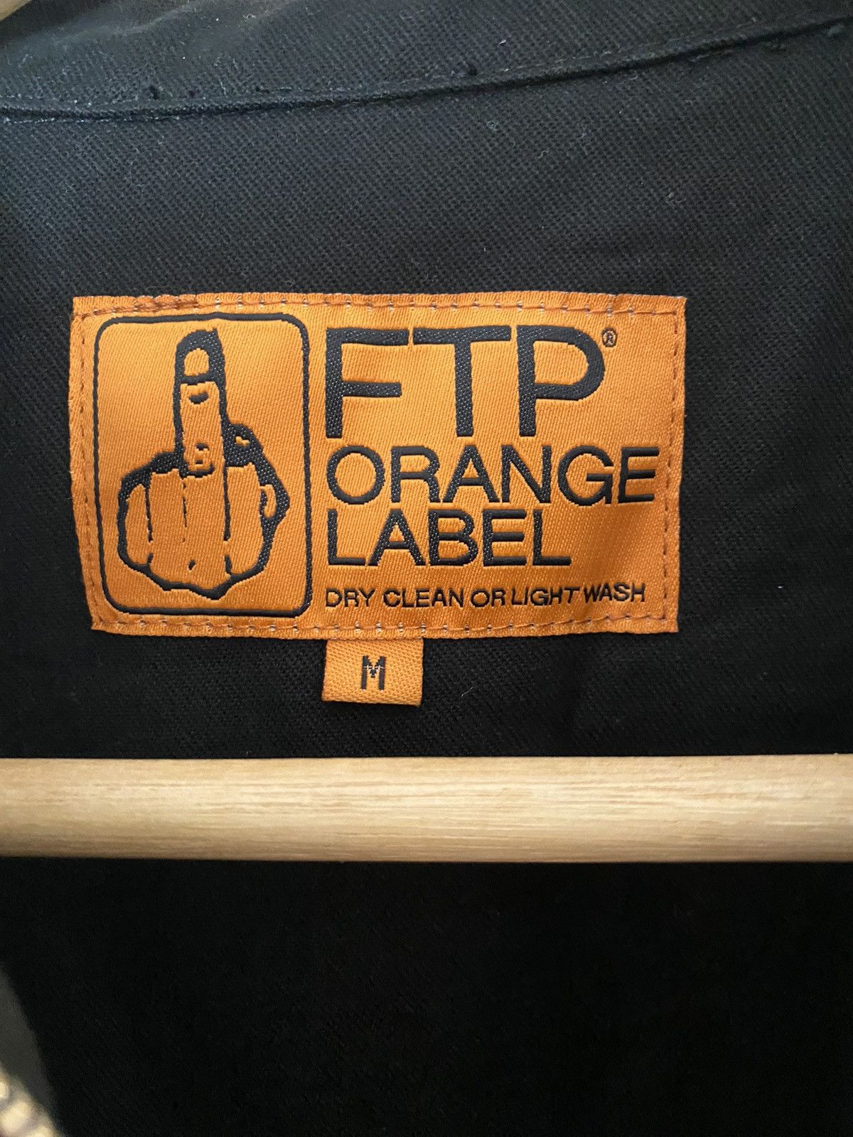 Fuck The Population FTP Logo Tape Zip Up Work Shirt Black Size US M / EU 48-50 / 2 - 5 Thumbnail