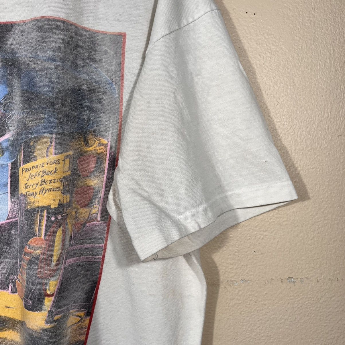 Hanes × Vintage Vintage 1989 Rare Jeff Beck’: Guitar Shop T Shirt Stevie Ray Size US L / EU 52-54 / 3 - 6 Thumbnail