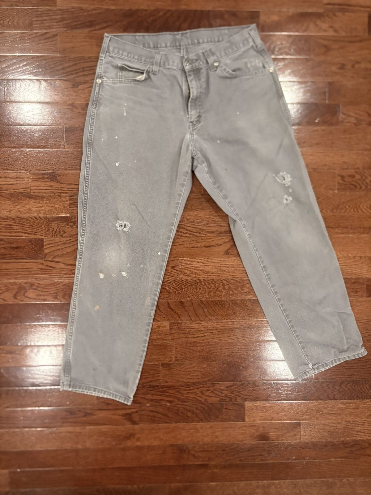 Dickies Distressed Dickies W328297 Men Gray Construction Work Pant Size US 32 / EU 48 - 1 Thumbnail