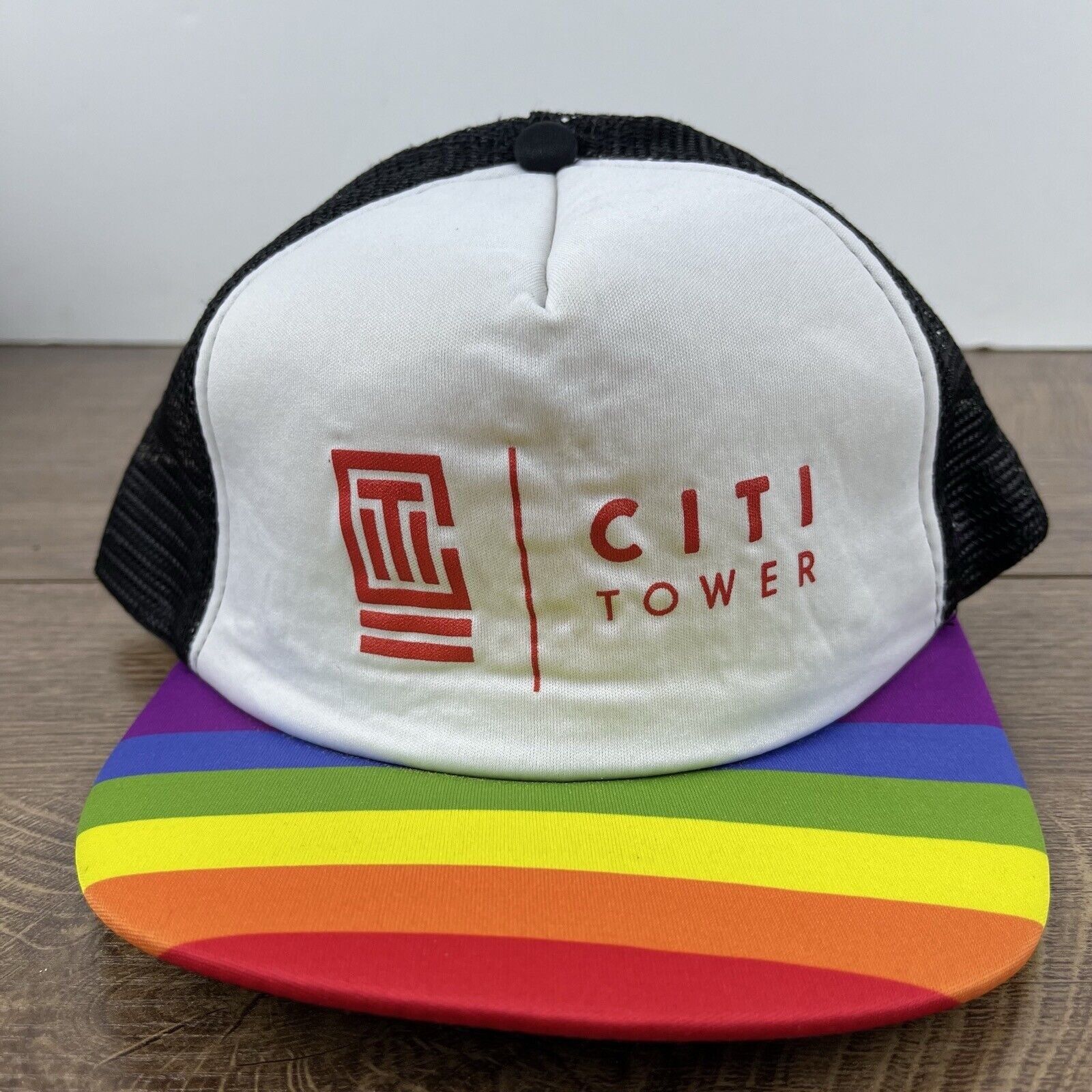Other Citi Tower Snapback Hat Pride White Hat Adjustable White Adu Size ONE SIZE - 4 Thumbnail