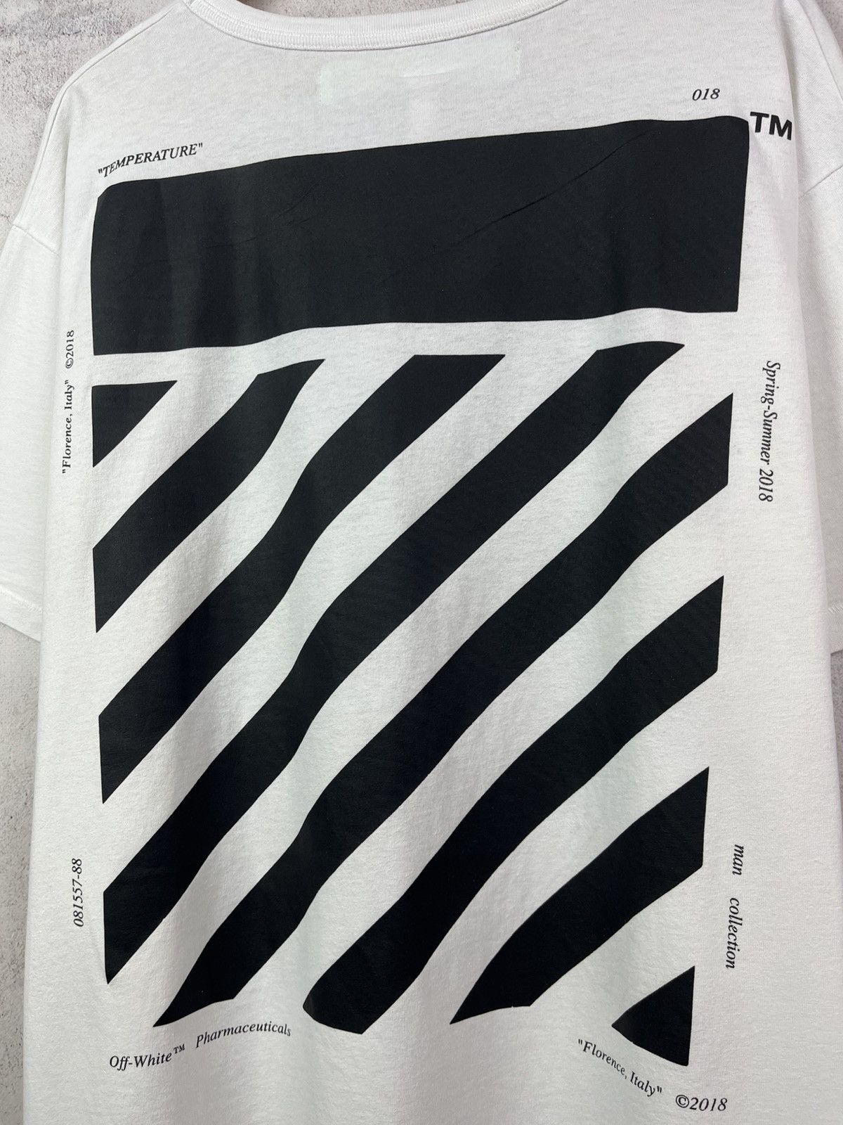 Off-White Off-White Temperature 2018 Oversized T-Shirt Rare Hype Y2K Size US XL / EU 56 / 4 - 3 Thumbnail