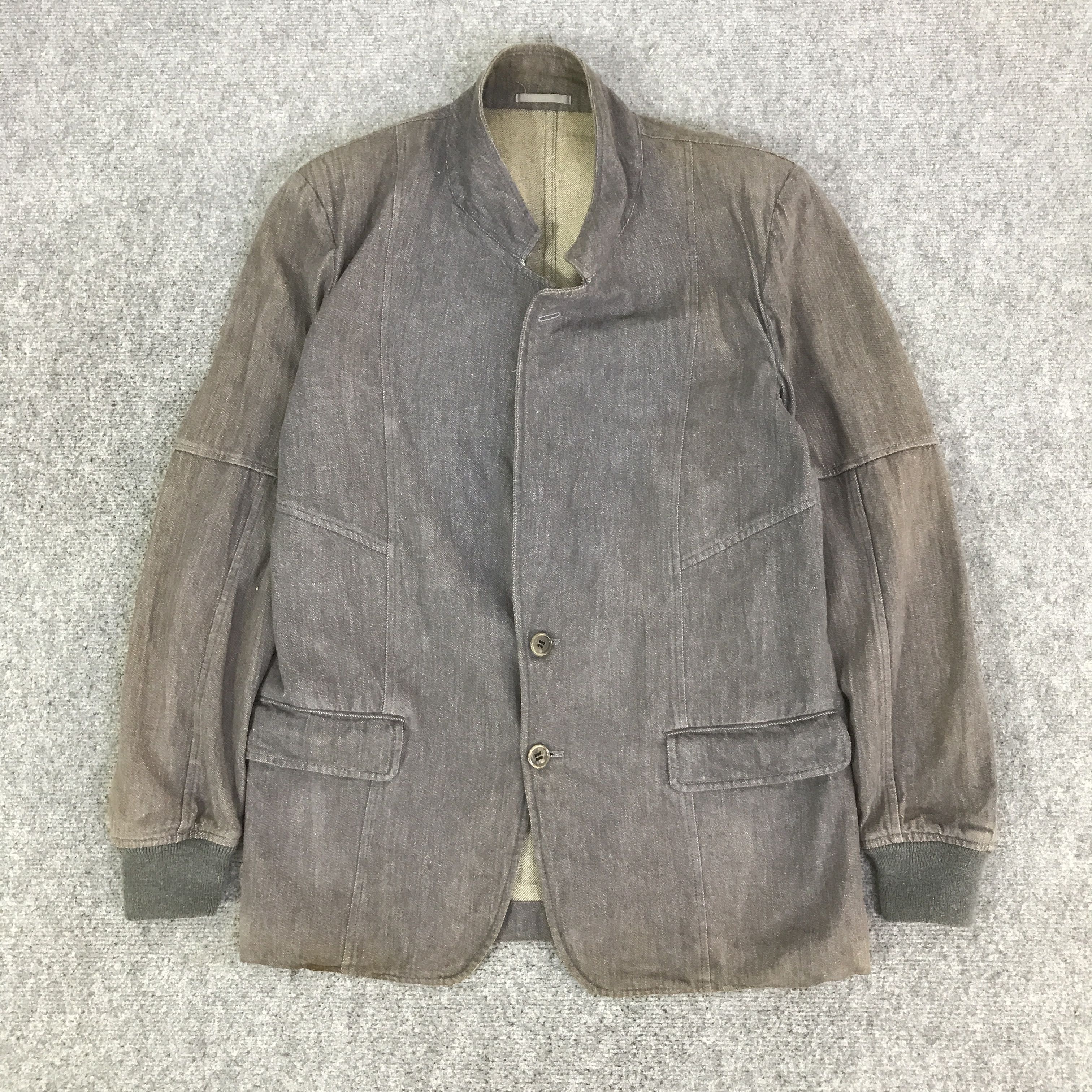 Comme des Garcons 80s COMME DES GARCONS HOMME BLACK FADED JACKET K115B1 Size US L / EU 52-54 / 3 - 1 Thumbnail