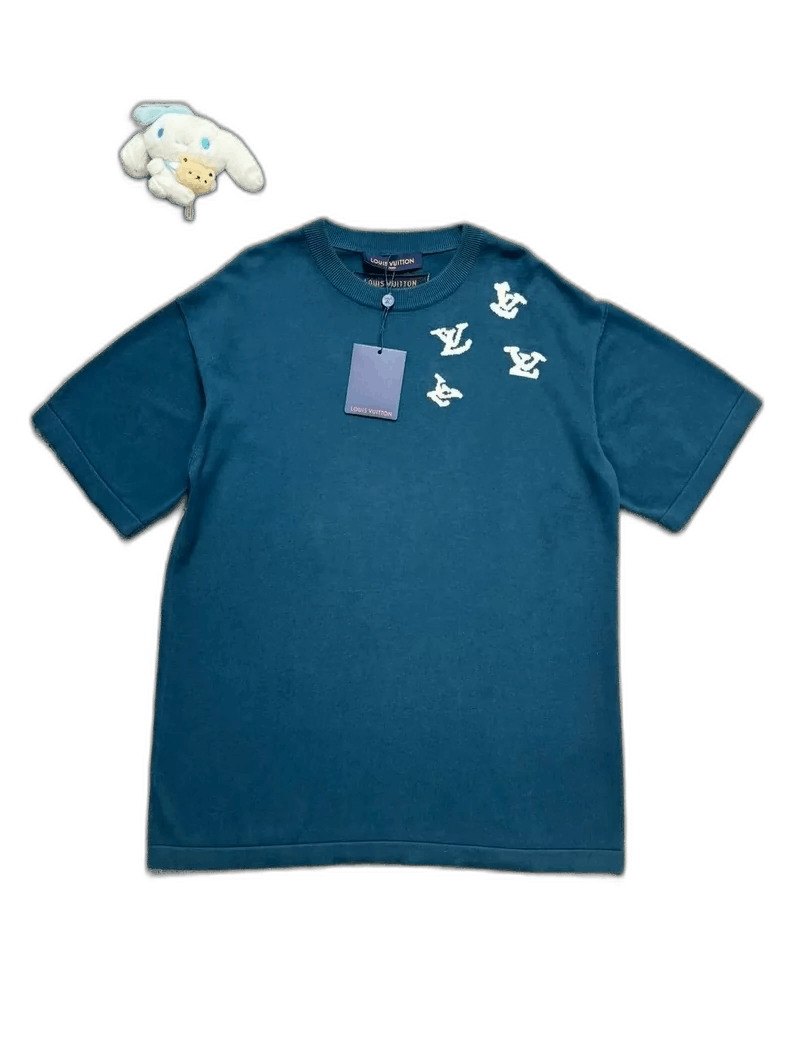 Louis Vuitton Louis Vuitton Green Short Sleeve Knit Shirt-2506 Size US L / EU 52-54 / 3 - 1 Thumbnail