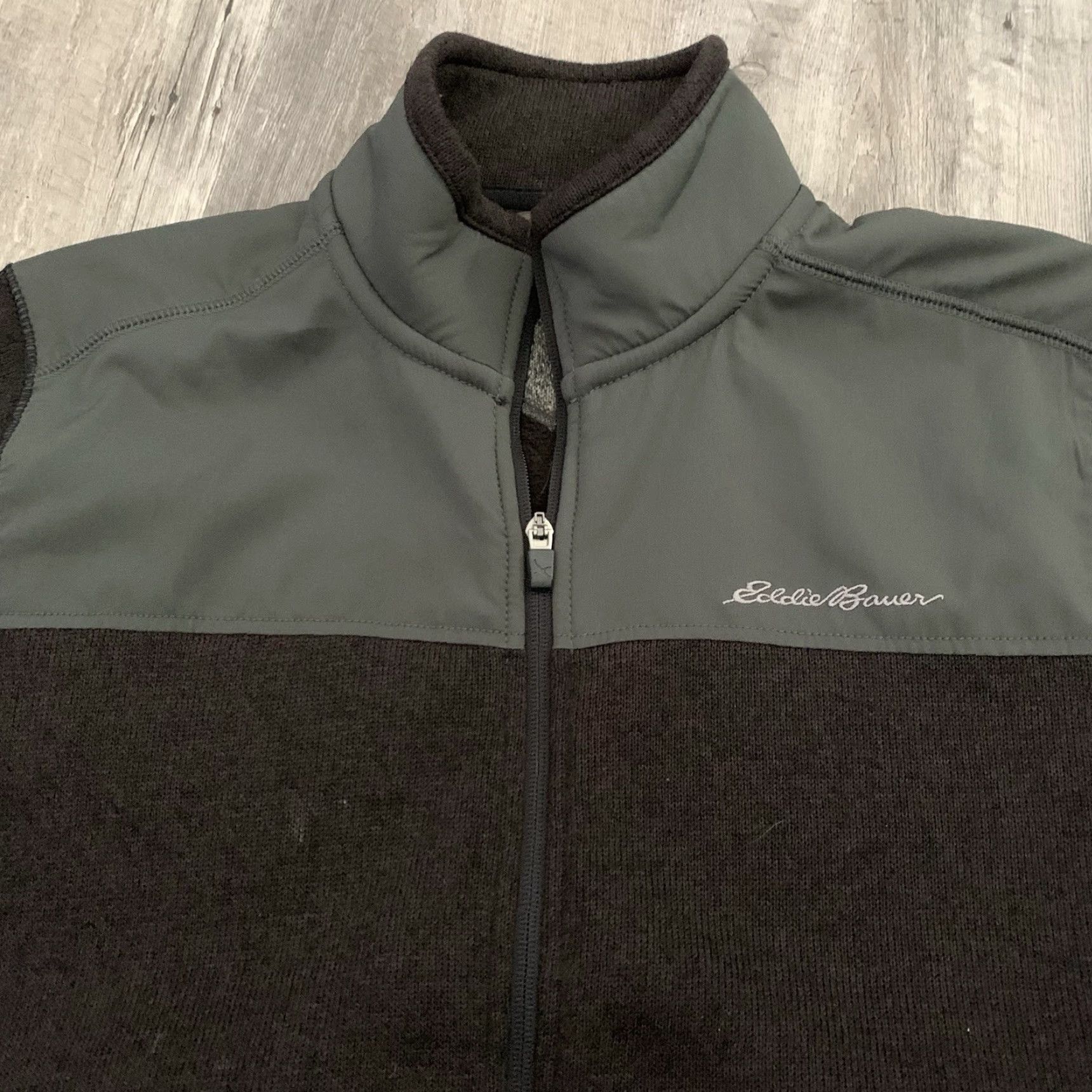 Eddie Bauer Eddie Bauer Jacket Mens Medium Full Zip Fleece Brown Gray Colorblock Outdoor Casual Travel Size US M / EU 48-50 / 2 - 3 Thumbnail