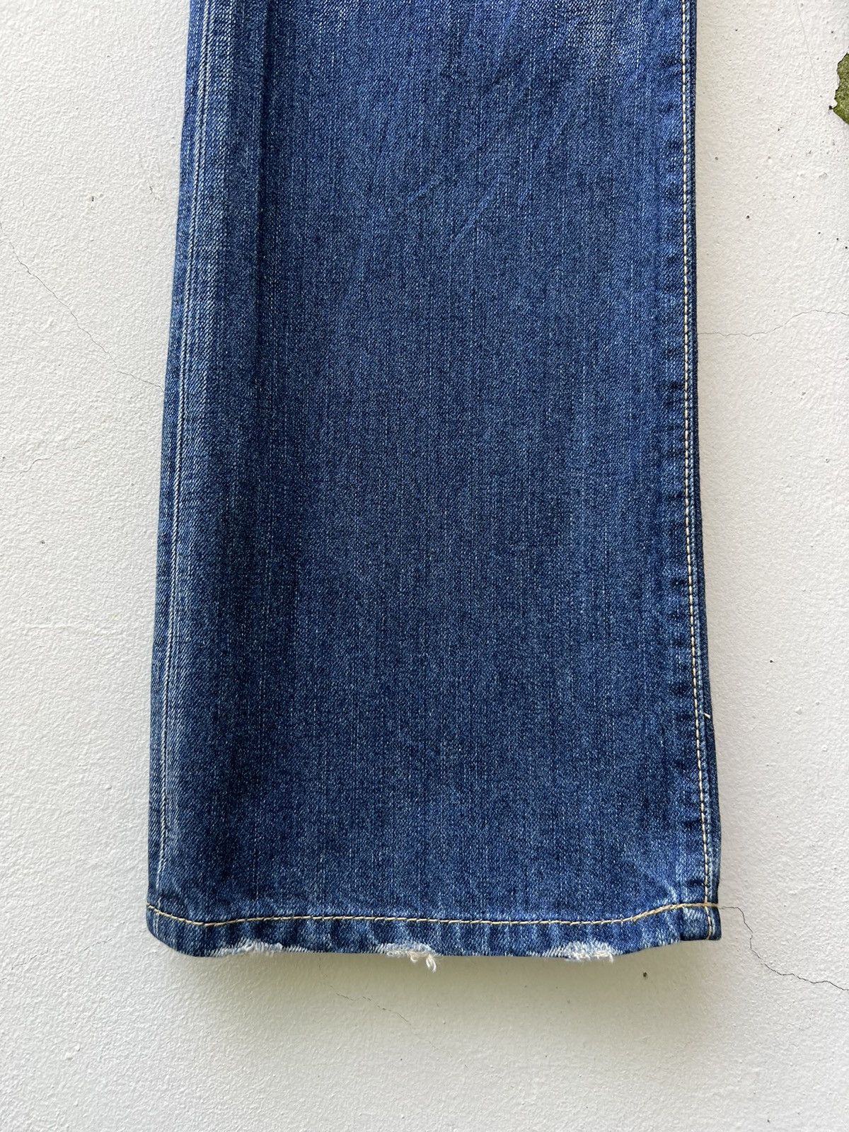 Levi's Vintage 2006 Levi’s 517 Distress Fade Denim Flap Flare Jeans Size US 34 / EU 50 - 10 Thumbnail