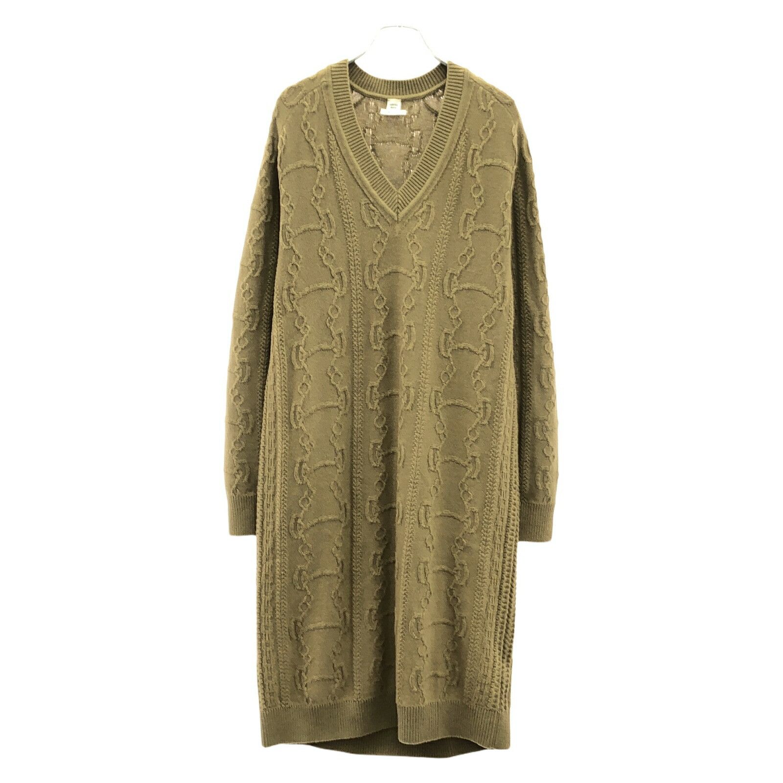 Hermes Hermes Hermes Wool Knit Dress Textile Dresses DUTY FREE for USA Size ONE SIZE - 1 Thumbnail