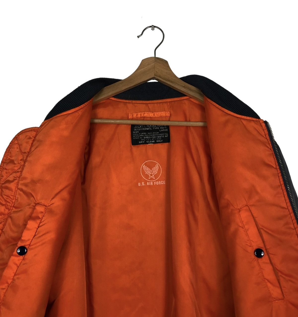 Vintage 🔥VINTAGE MA-1 BOMBER JACKET U.S. AIR FORCE RIOT RIOT ARMY Size US L / EU 52-54 / 3 - 14 Thumbnail