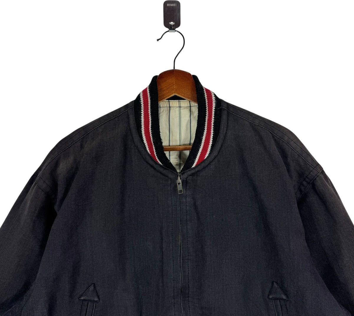 Japanese Brand × Vintage VINTAGE JUN MEN JAPANESE BRAND BOMBER ZIPPER JACKET Size US M / EU 48-50 / 2 - 6 Thumbnail