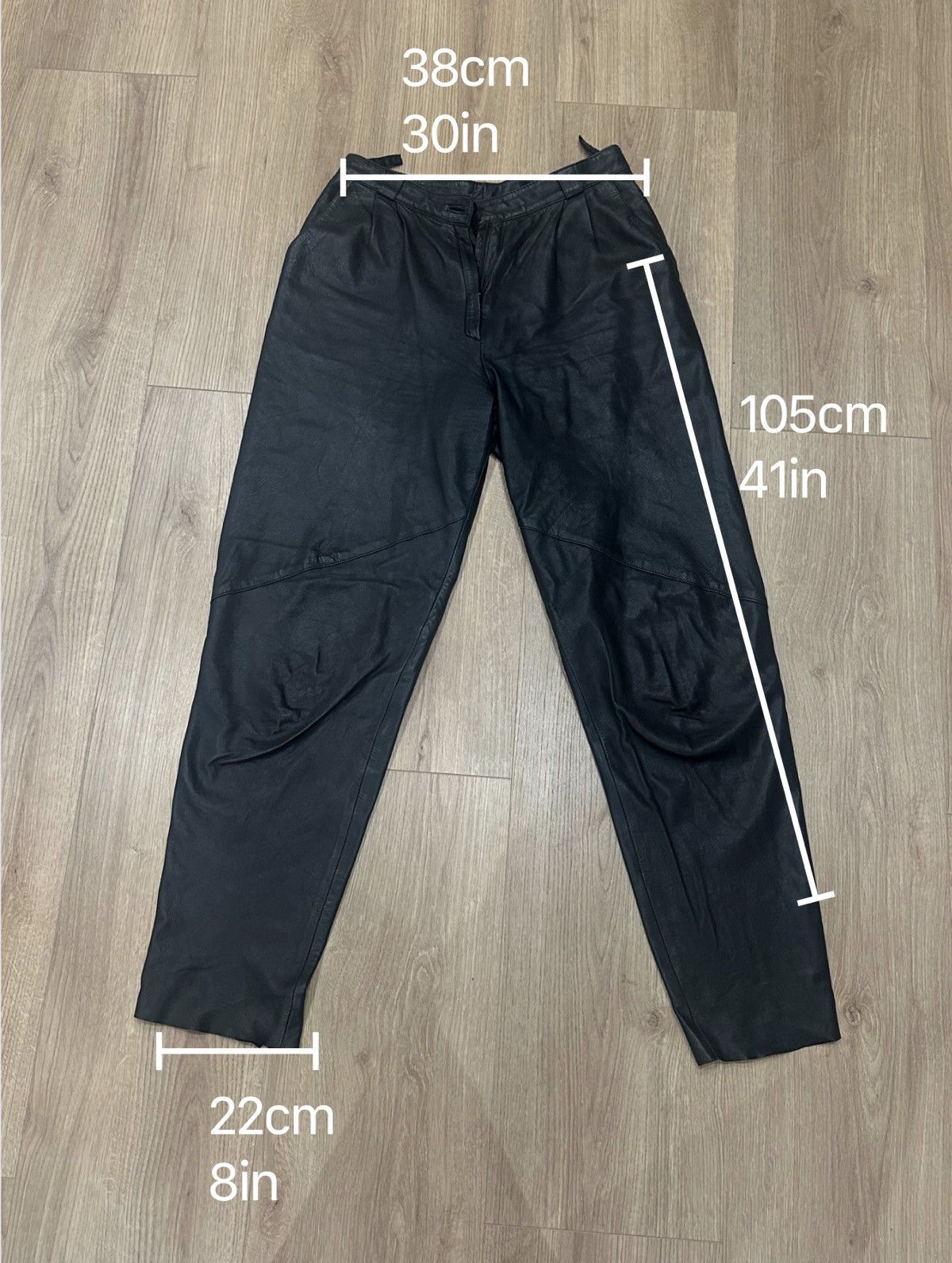 Other Slightly Baggy Leather Pants Size US 30 / EU 46 - 4 Thumbnail