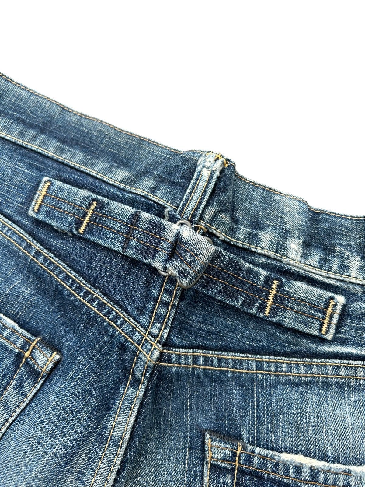 Kapital Edwin Selvedge Distressed Buckle Back Denim Made Japan Size US 32 / EU 48 - 4 Thumbnail