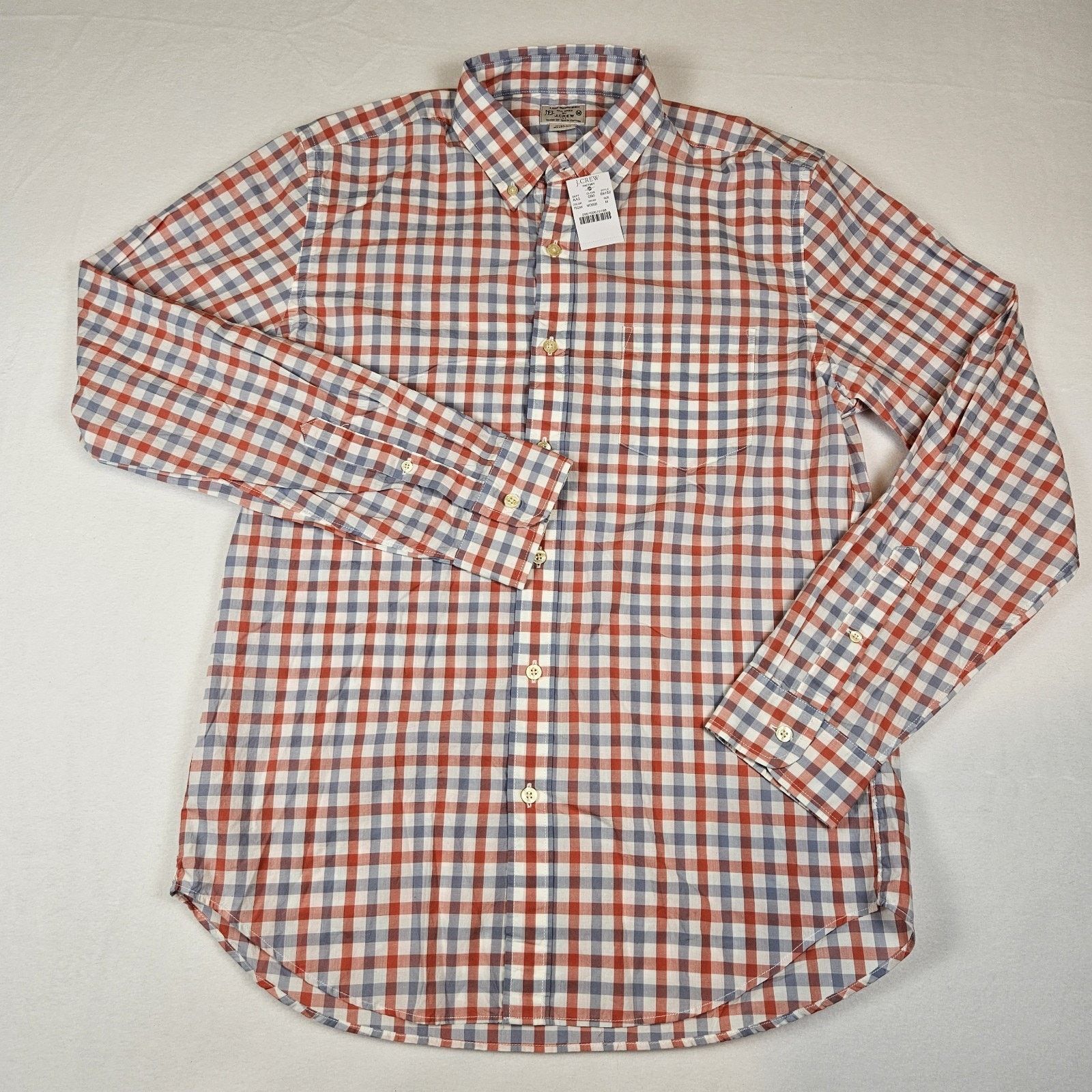 J.Crew J.Crew Button Down Mens M Gingham Shirt Size US M / EU 48-50 / 2 - 1 Thumbnail