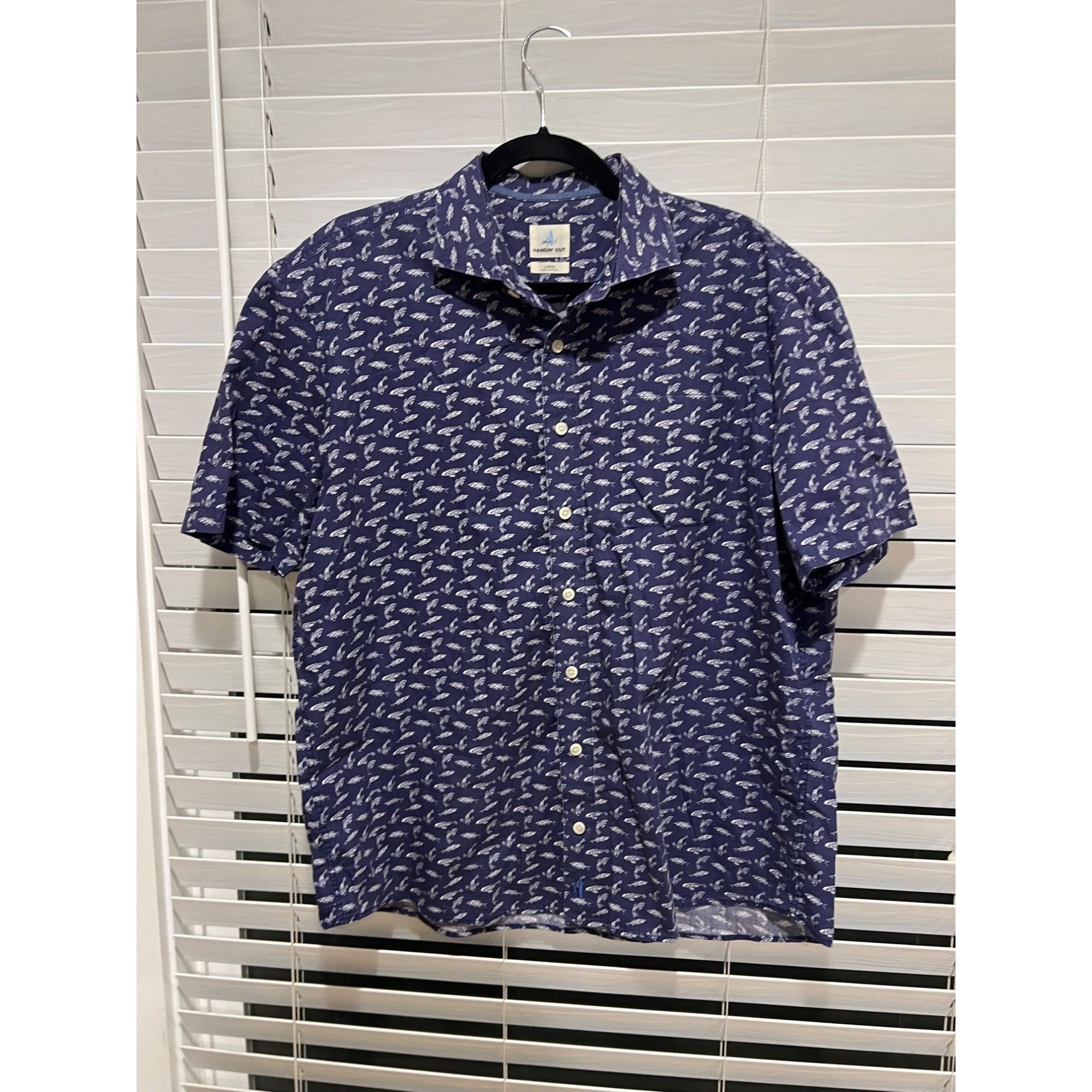 johnnie-O Johnnie-O Koi Fish Shirt Sleeve Button Up Shirt - Size L Size US L / EU 52-54 / 3 - 1 Thumbnail