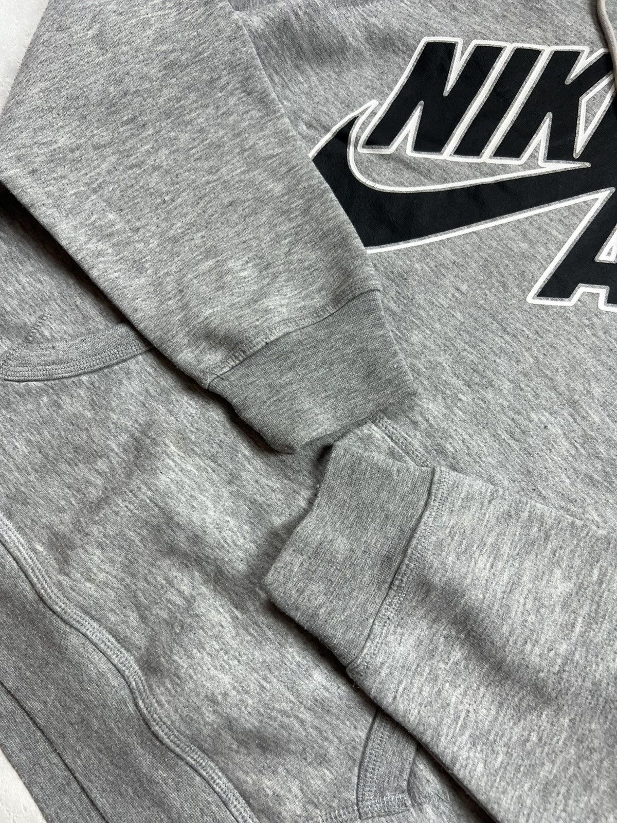 Nike 00s Nike Air Big Logo Vintage Y2K Drill Oversized Hoodie Size US L / EU 52-54 / 3 - 6 Thumbnail