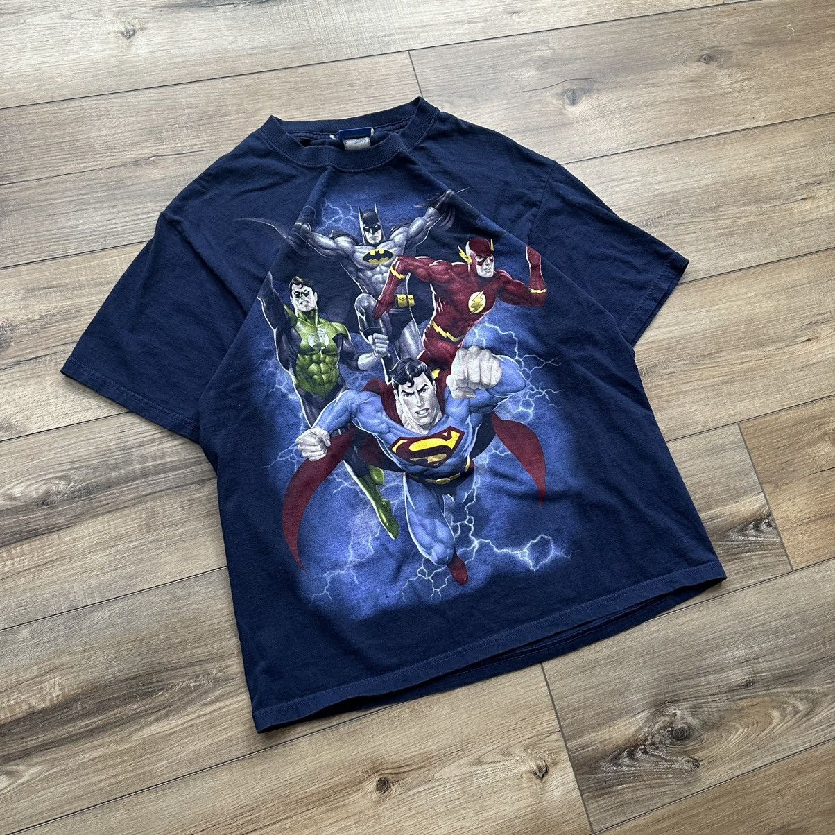 DC Comics Vintage 2000s DC Comics Justice League Superhero Graphic Tee Size US L / EU 52-54 / 3 - 2 Thumbnail