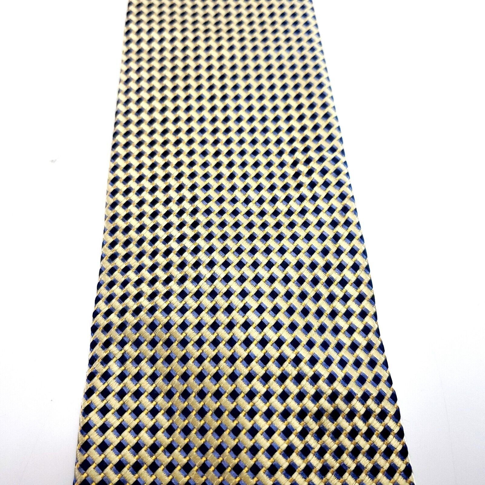 Jones New York Jones New York Beige Silk Tie Woven Micro Check Size ONE SIZE - 2 Thumbnail