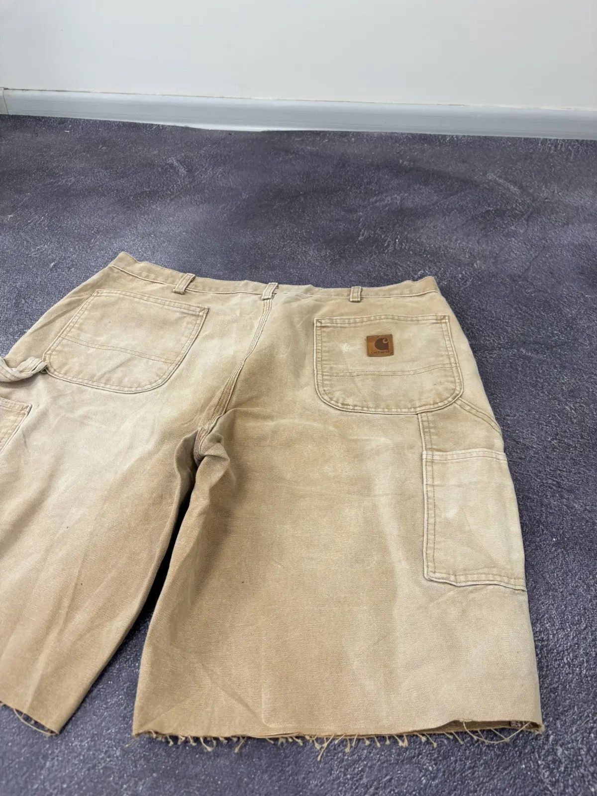 Carhartt × Vintage Vintage Carhartt Faded Hype Denim Baggy Shorts Jorts Size US 38 / EU 54 - 4 Thumbnail