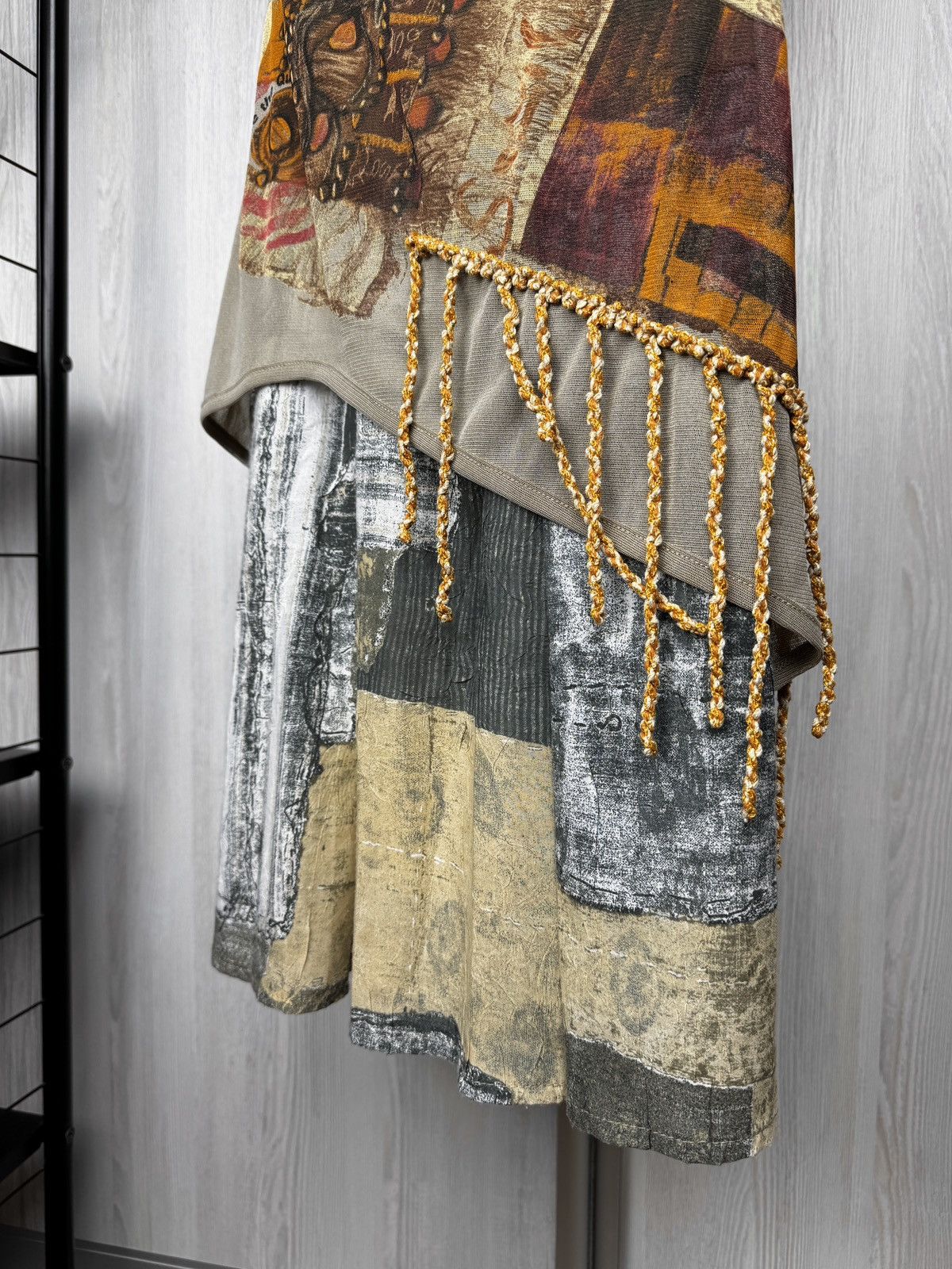 Other Save the Queen mesh patchwork style vintage fringed dress Size S / US 4 / IT 40 - 7 Thumbnail