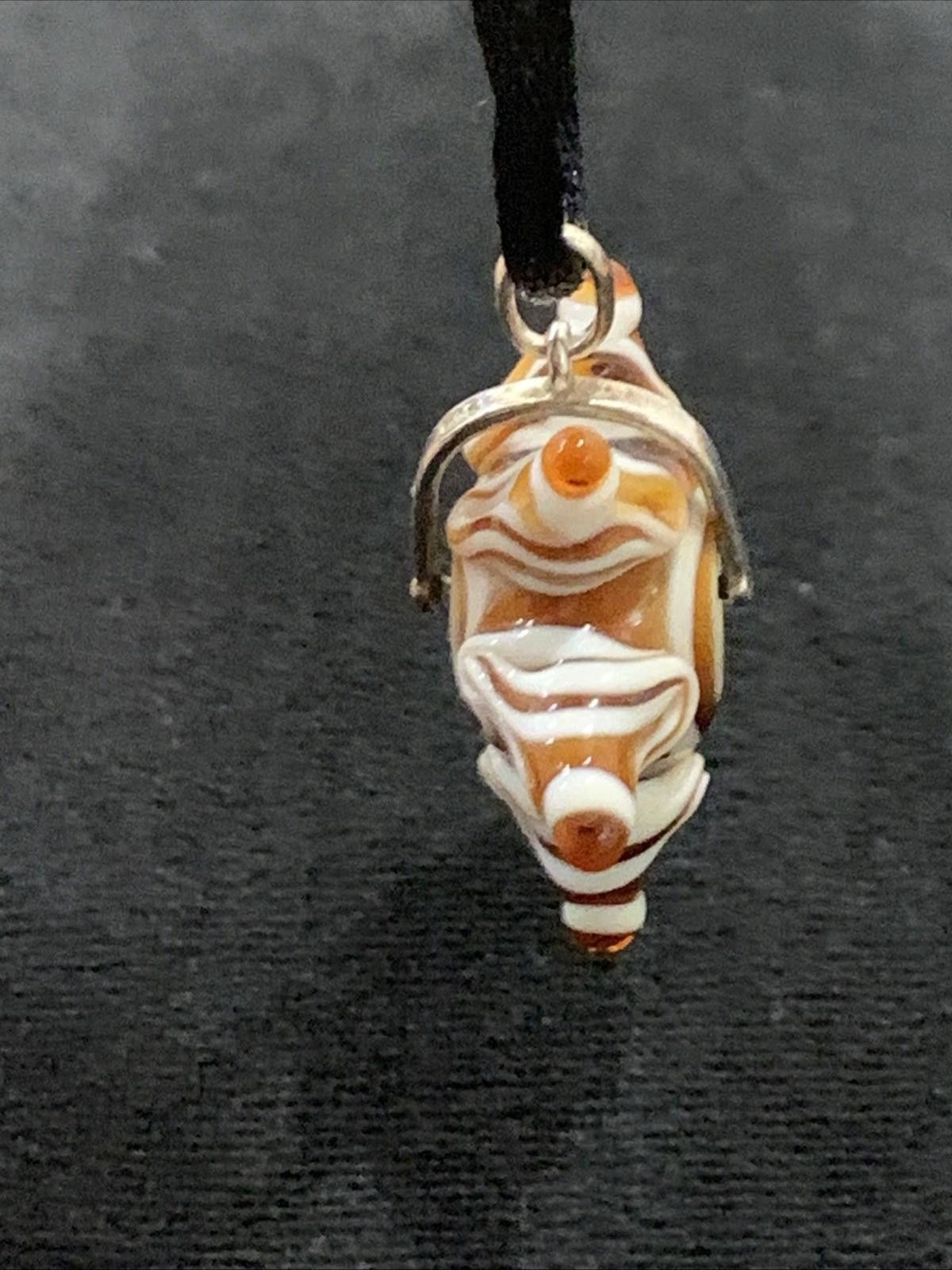 Sterling Silver Monroe Glass Lampwork Star Pendant Necklace Sterling 18" 925 Size ONE SIZE - 7 Thumbnail