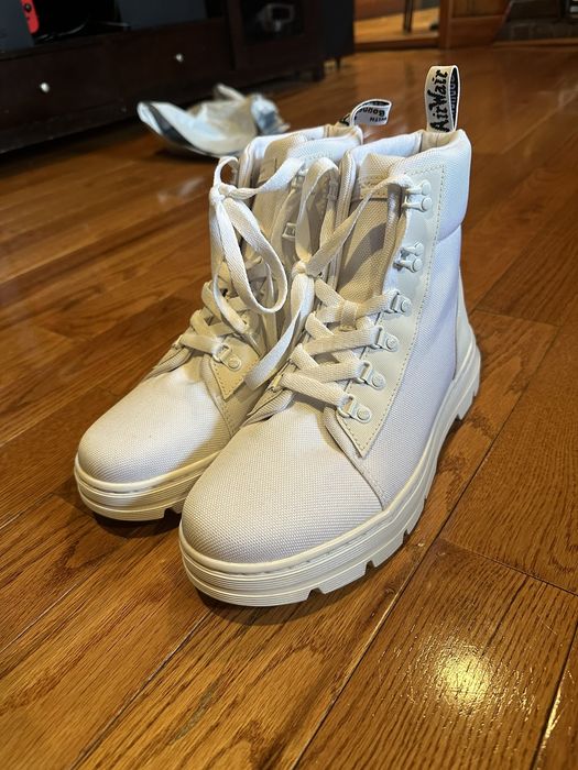 Dr. Martens Doc Marten’s Combs Combat Boot in White | Grailed