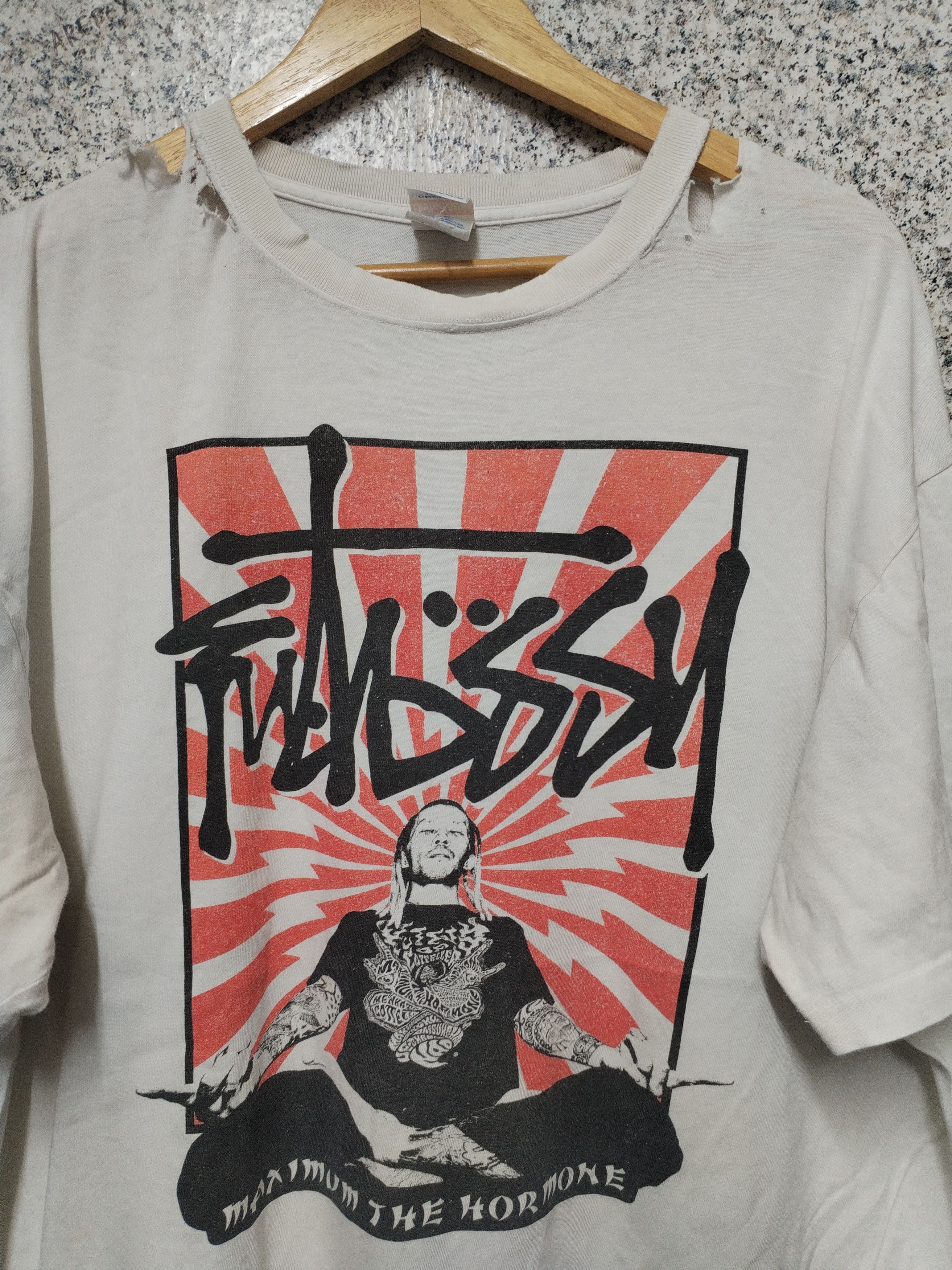 Vintage Thrashed Sun Faded Vintage Punk Shirt Distressed Grunge Band Size US XXL / EU 58 / 5 - 3 Thumbnail