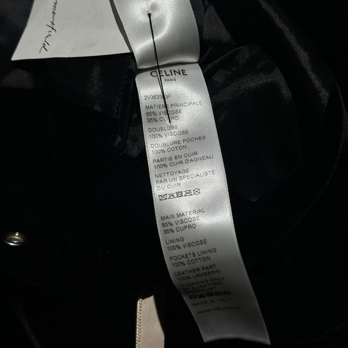 Celine $2,400 Velvet teddy bomber jacket Size US L / EU 52-54 / 3 - 5 Thumbnail