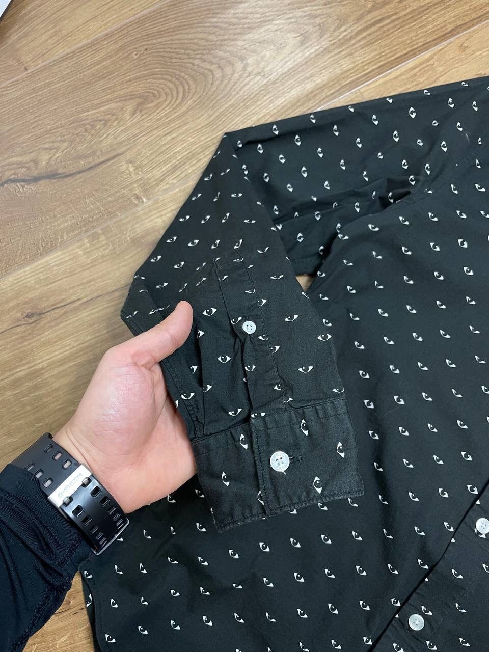 Kenzo × Vintage Vintage Kenzo Y2K Black Monogram Eye Multilogo Shirt Tee Size US S / EU 44-46 / 1 - 4 Thumbnail