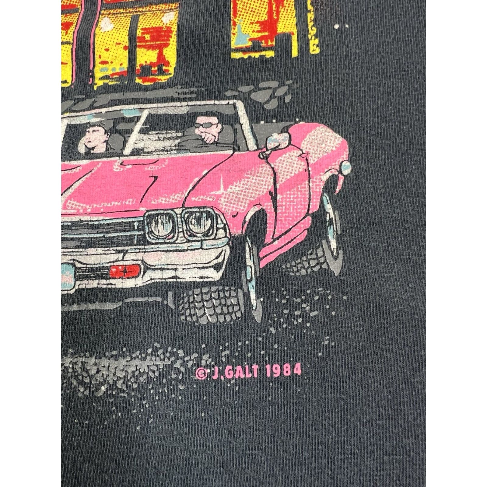 Vintage VINTAGE J Galt T-Shirt Short Sleeve Crew Neck 1984 Al's Burgers Drive In Graphic Black XL Men Size US XL / EU 56 / 4 - 4 Thumbnail