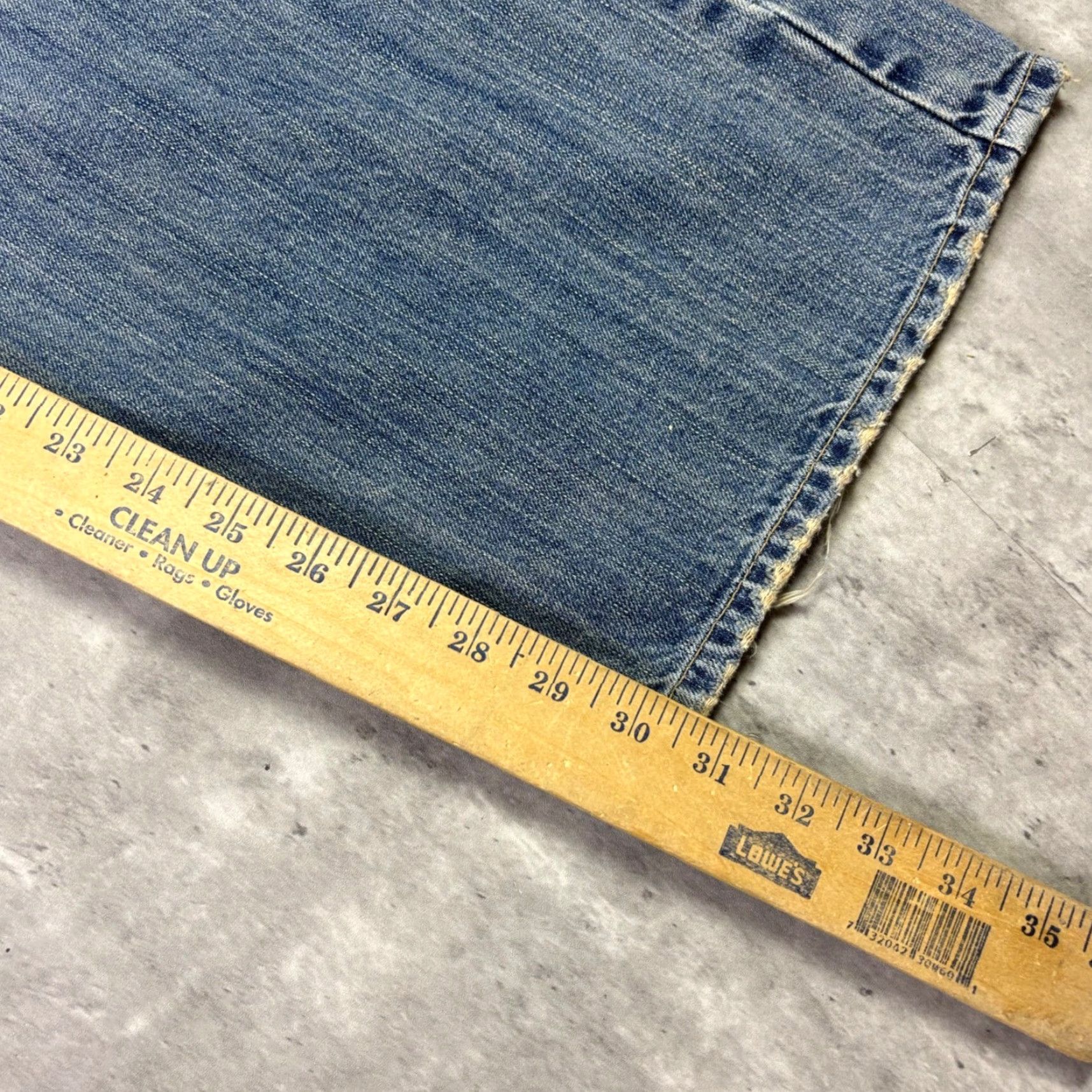 American Eagle Outfitters American Eagle Mens Relaxed Straight Leg Jeans Blue Medium Wash Denim 38x32 Size US 38 / EU 54 - 5 Thumbnail