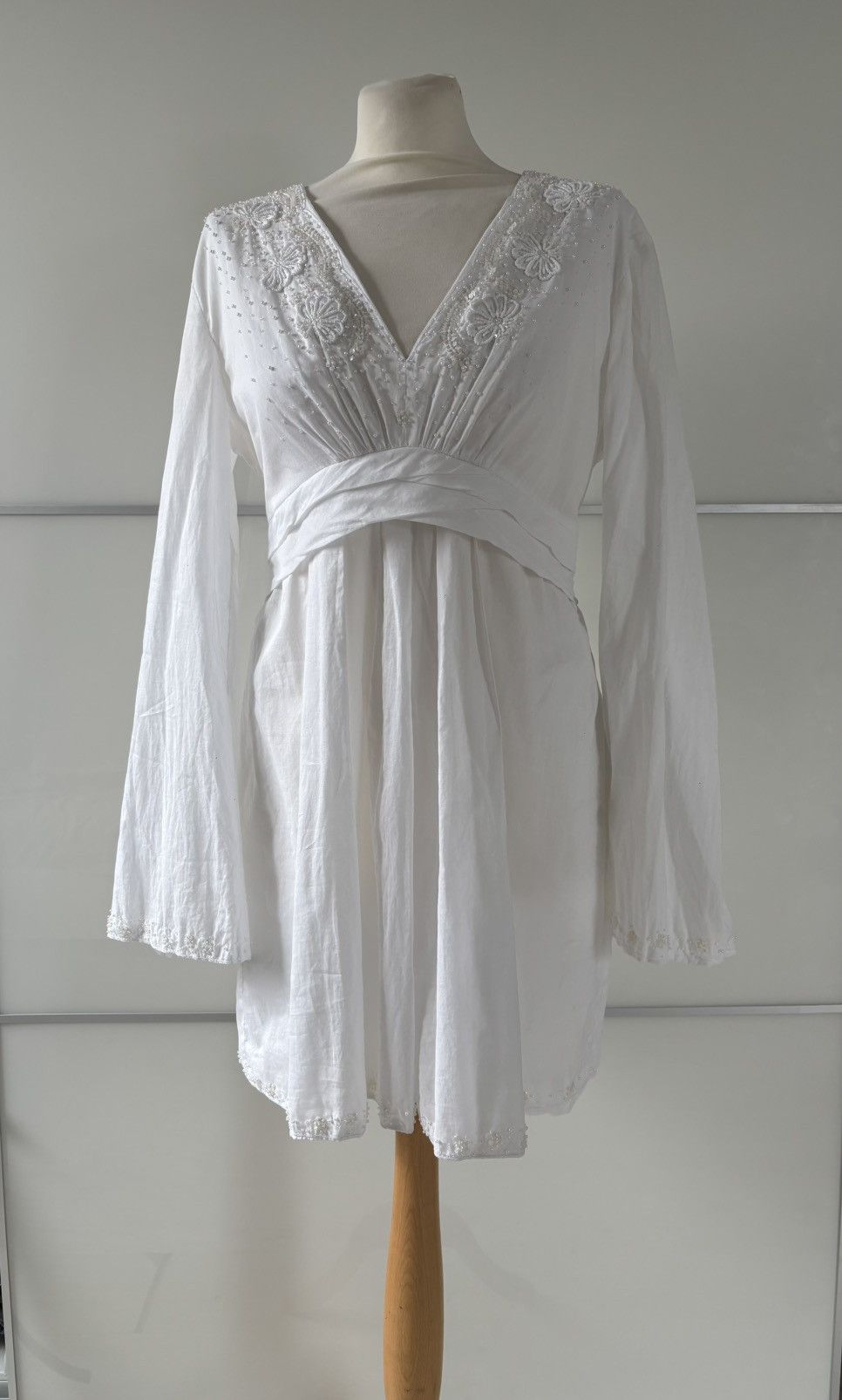 Designer Beaded flowy dress Size L / US 10 / IT 46 - 1 Thumbnail