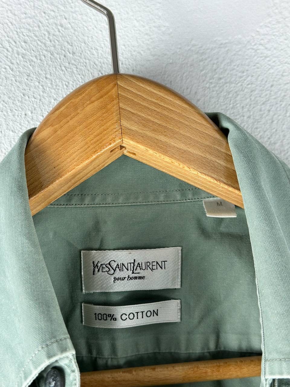 Yves Saint Laurent YSL Yves Saint Laurent OLIVE Button Shirt Mens Size M Size US M / EU 48-50 / 2 - 4 Thumbnail