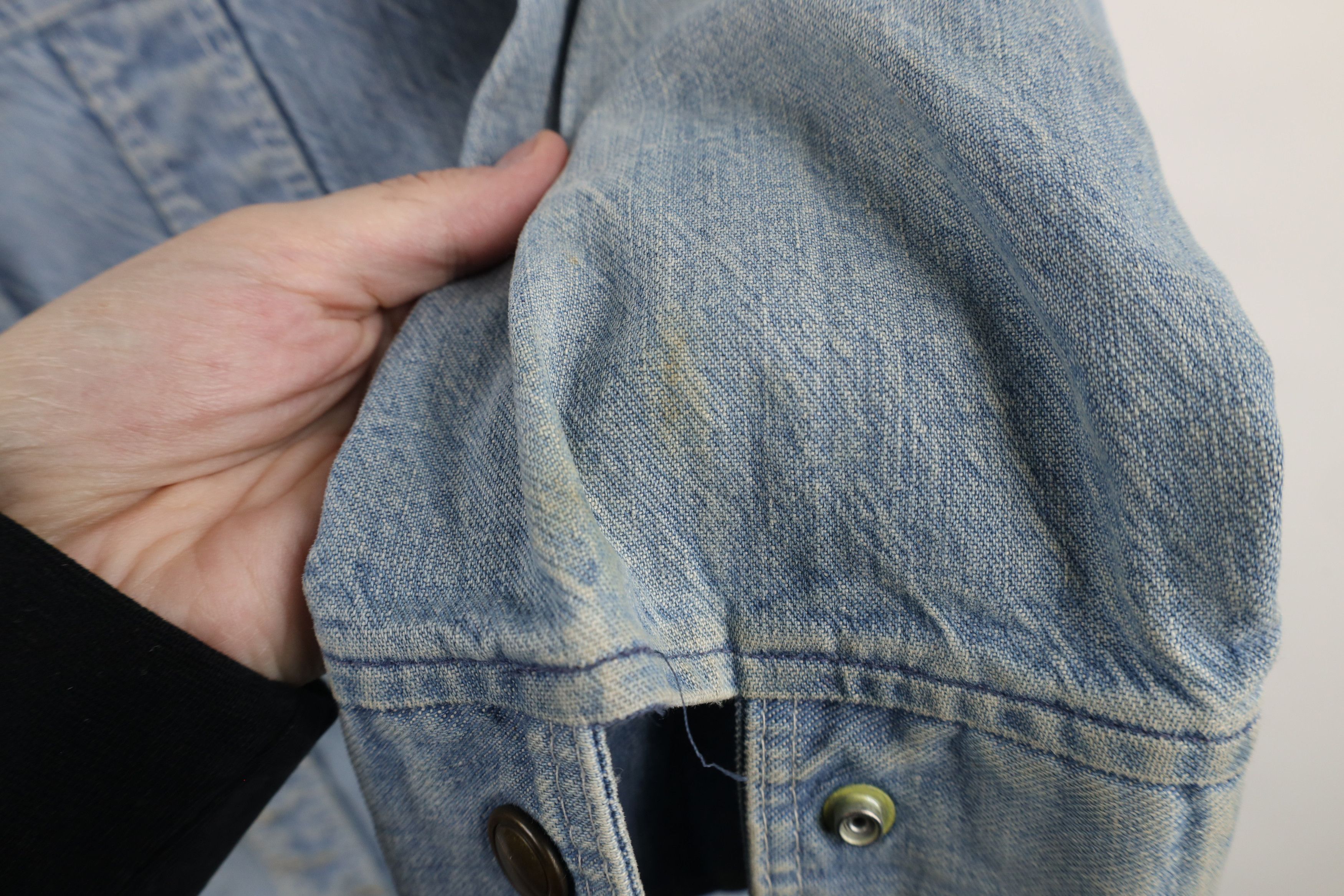 Vintage Vintage 50s 60s Streetwear Denim Button Shirt Jacket USA Size M / US 6-8 / IT 42-44 - 7 Thumbnail