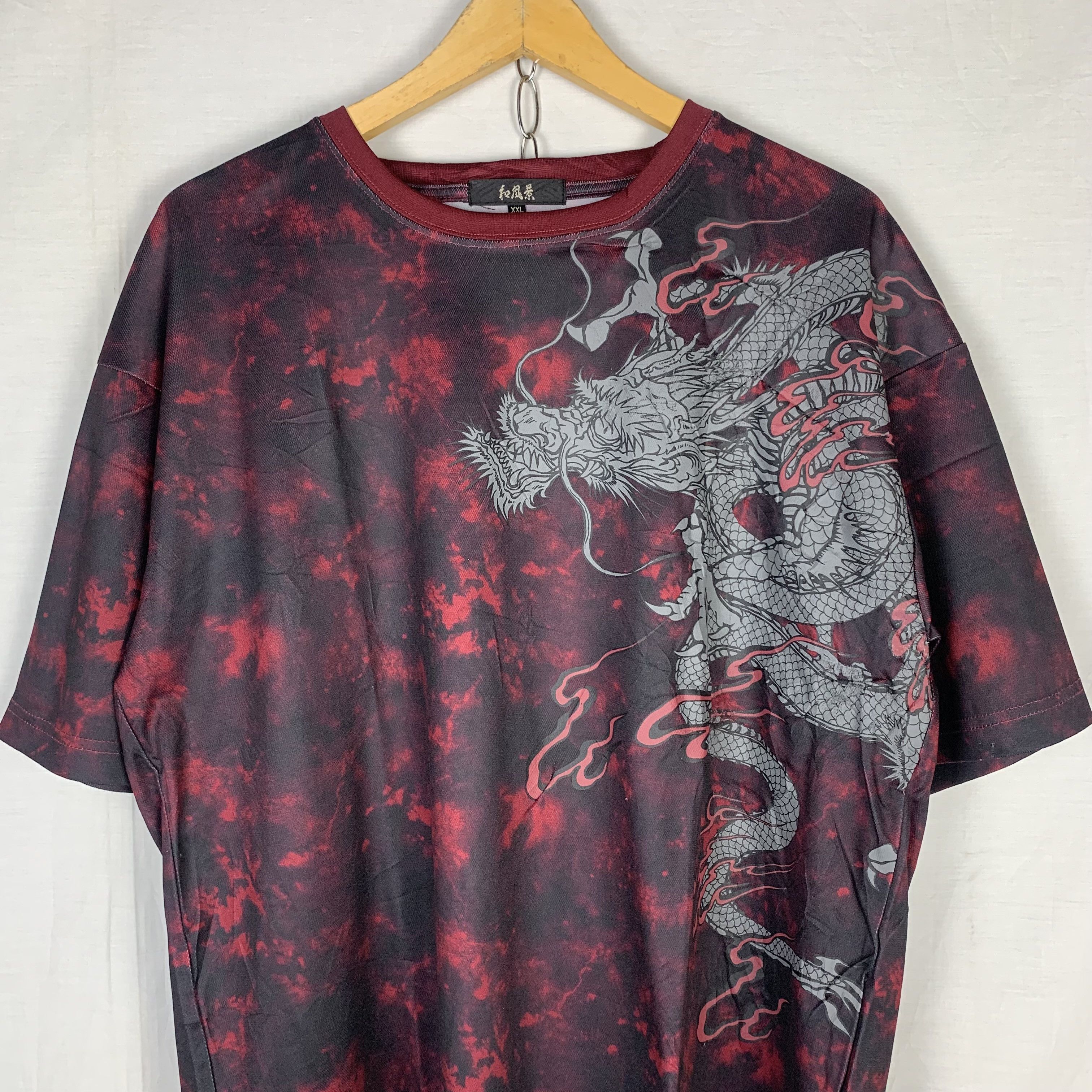 Japanese Brand Vintage Japanese Dragon Sukajan Tshirt Size US XL / EU 56 / 4 - 2 Thumbnail