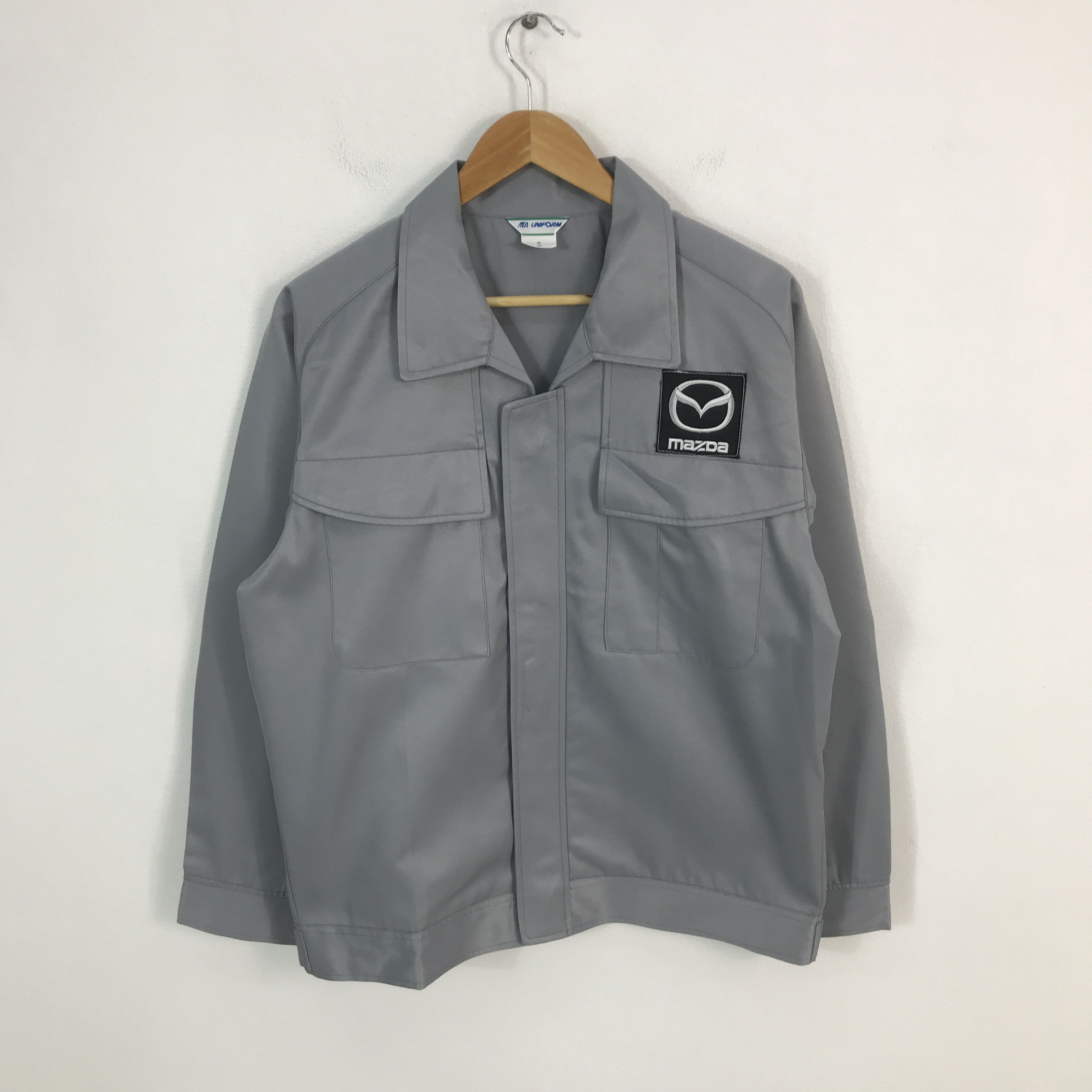 Japanese Brand × Sports Specialties Vtg mazda racing grey uniform custom Japan jacket Size US L / EU 52-54 / 3 - 1 Thumbnail