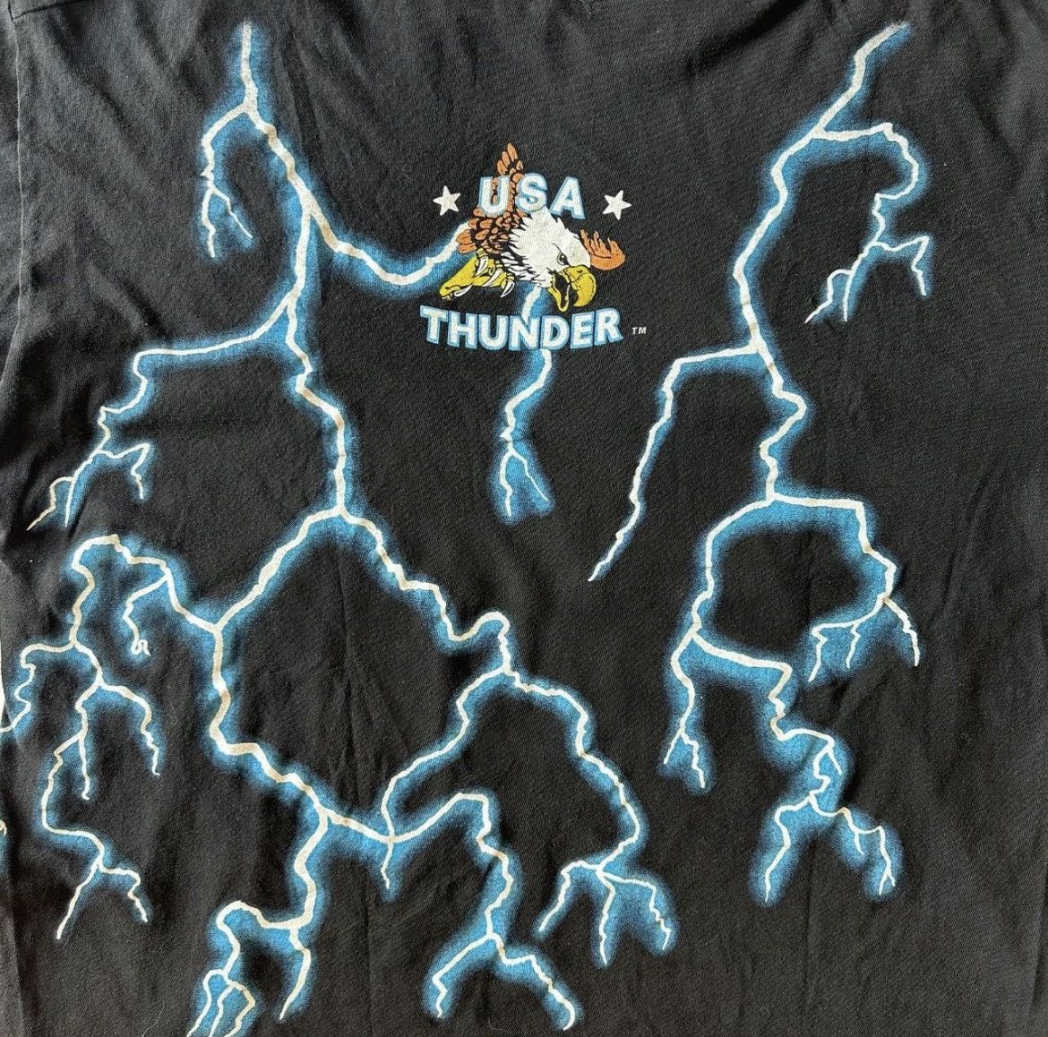 Vintage Vintage 90s American Thunder Signed Danial Murray Wolf Tee Size US L / EU 52-54 / 3 - 5 Thumbnail