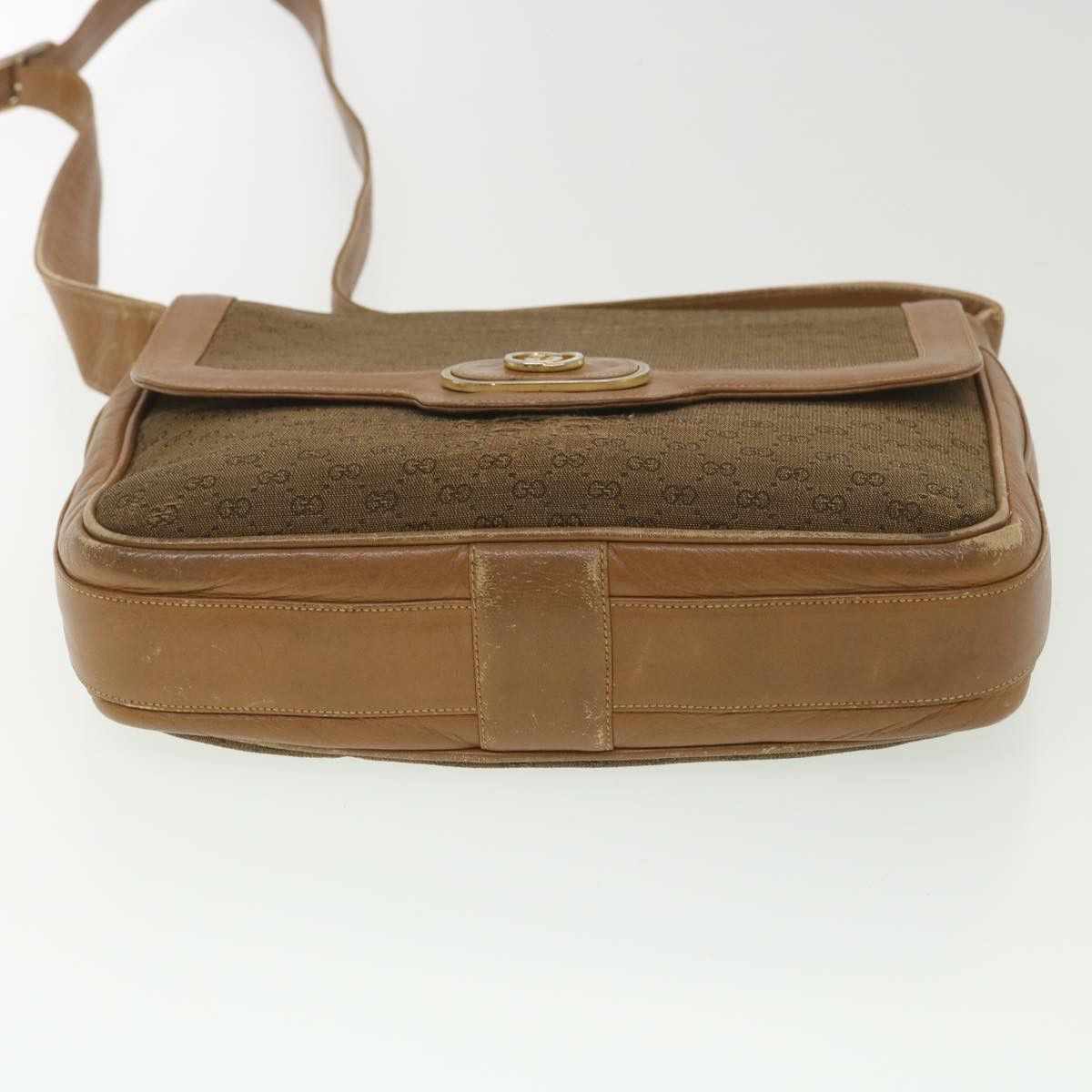Gucci GUCCI Micro GG Canvas Shoulder Bag Beige Brown Size ONE SIZE - 5 Thumbnail